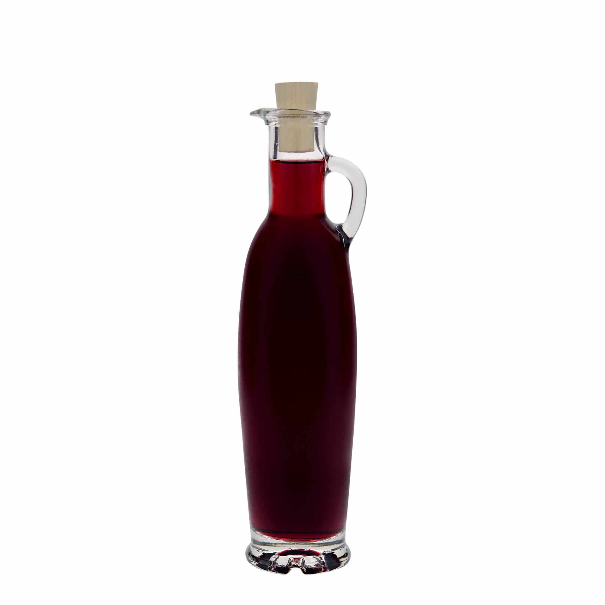 Glazen fles 'Simona', 250 ml, monding: kurk