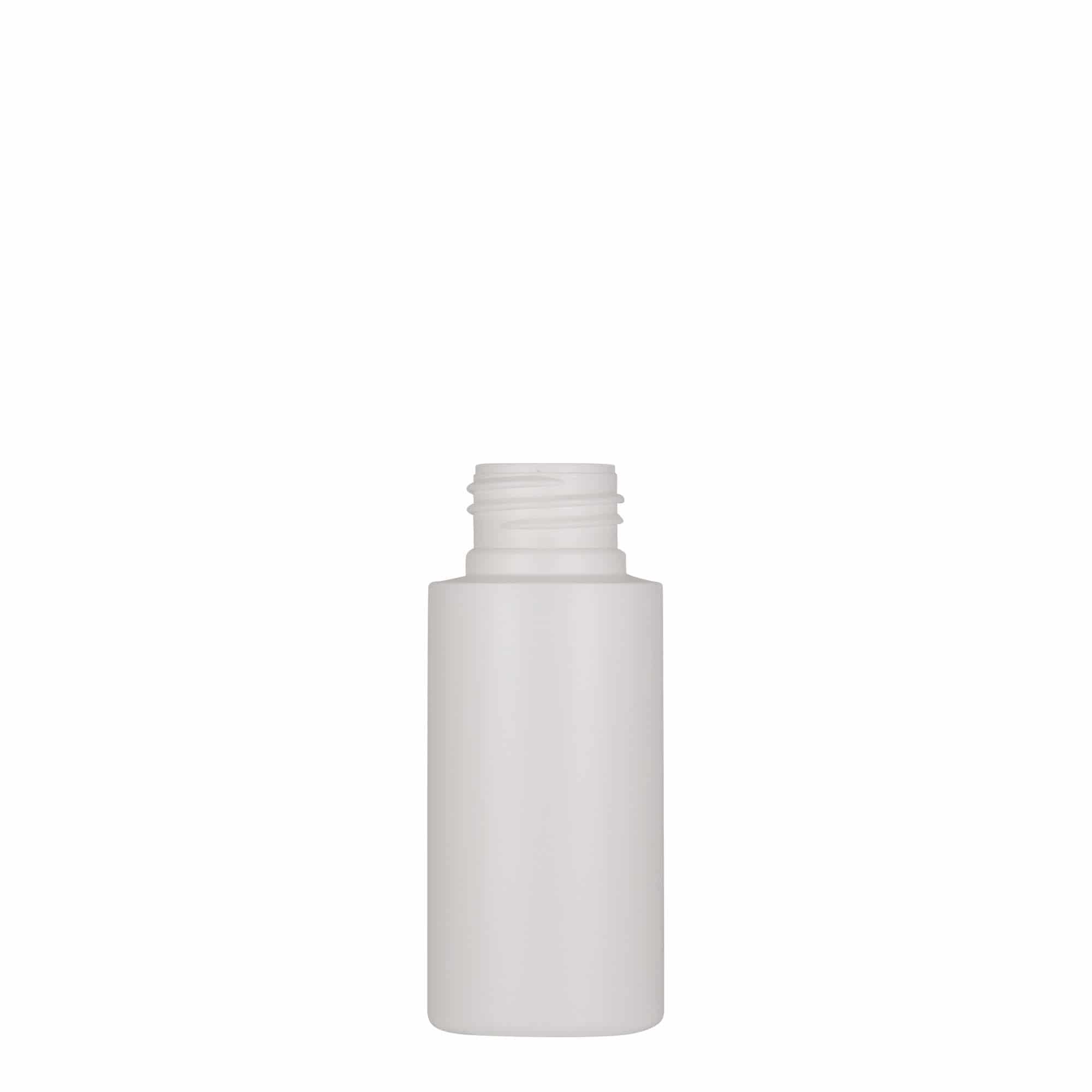 Bouteille en plastique 50 ml 'Pipe', Green PEHD, blanche, bouchage: GPI 24/410 Bouteille en plastique 50 ml 'Pipe', Green PEHD, blanche, bouchage: GPI 24/410