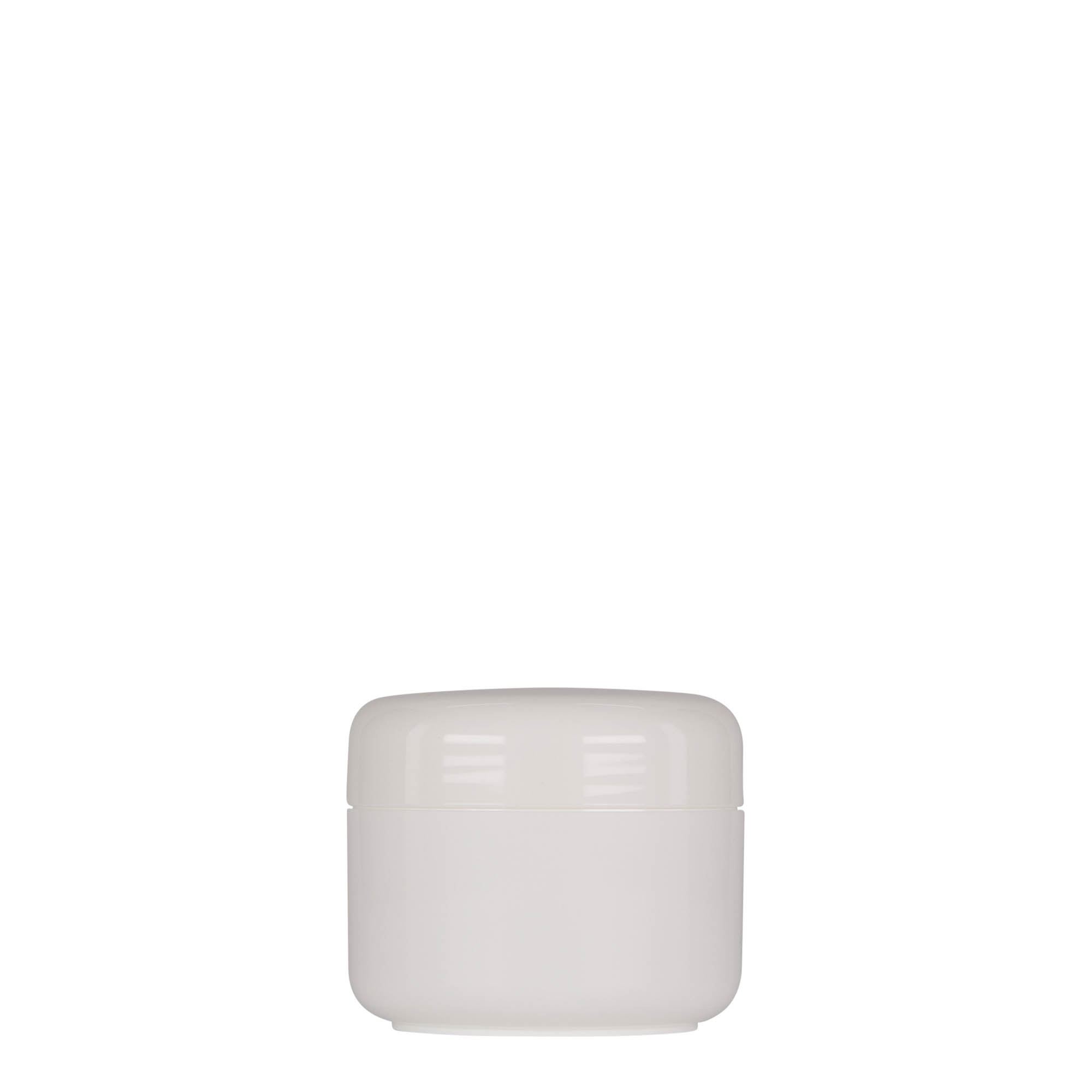 Plastic pot 'Bianca', 50 ml, PP, wit, monding: schroefsluiting Plastic pot 'Bianca', 50 ml, PP, wit, monding: schroefsluiting