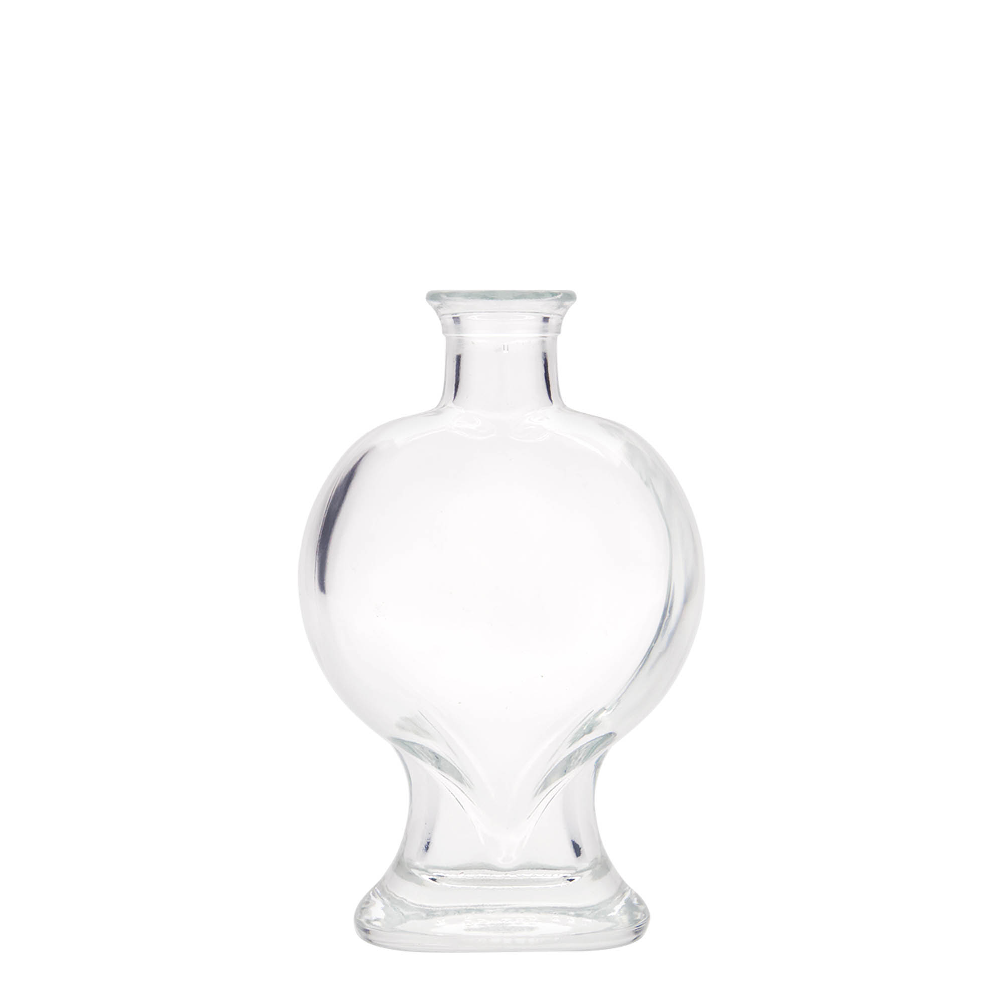 Bouteille en verre 200 ml 'Cœur', bouchage: bouchon Bouteille en verre 200 ml 'Cœur', bouchage: bouchon