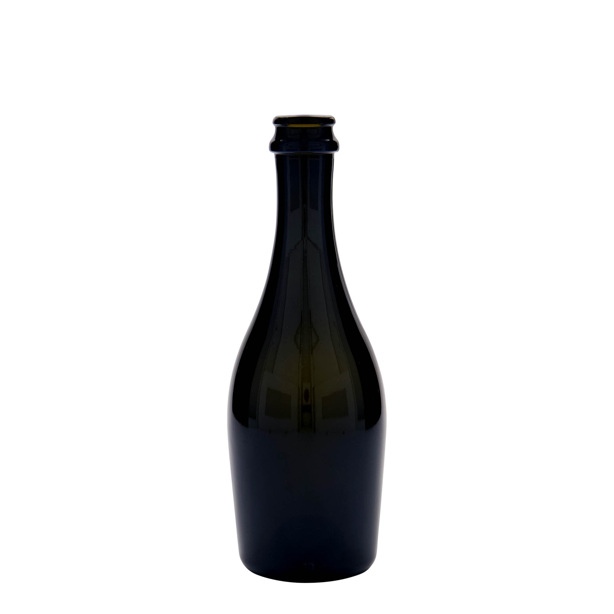 Bouteille de Champagne 330 ml 'Carmen', verre, vert antique, bouchage: capsules couronnes Bouteille de Champagne 330 ml 'Carmen', verre, vert antique, bouchage: capsules couronnes