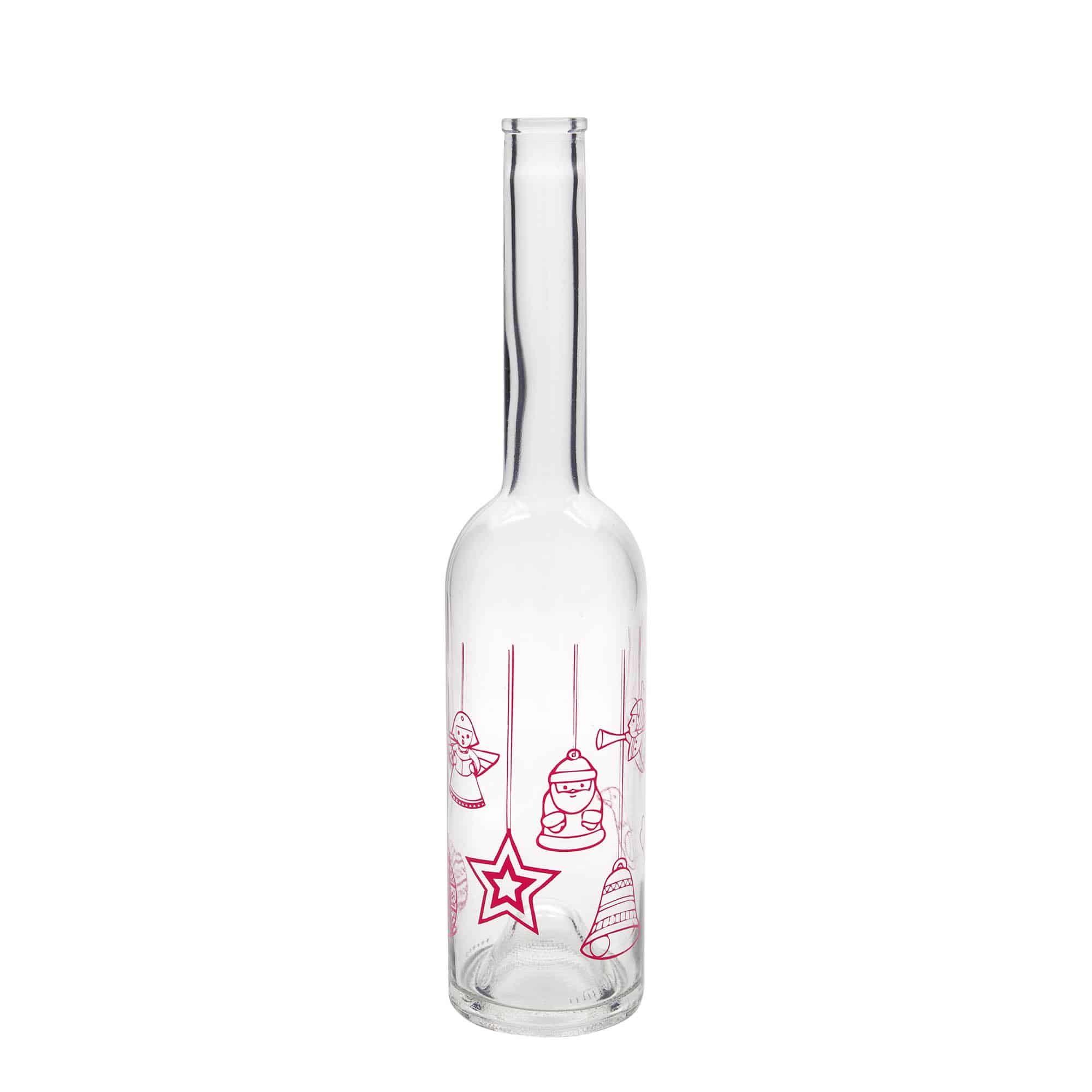 Glazen fles 'Opera', 500 ml, motief: Sterren, monding: kurk Glazen fles 'Opera', 500 ml, motief: Sterren, monding: kurk