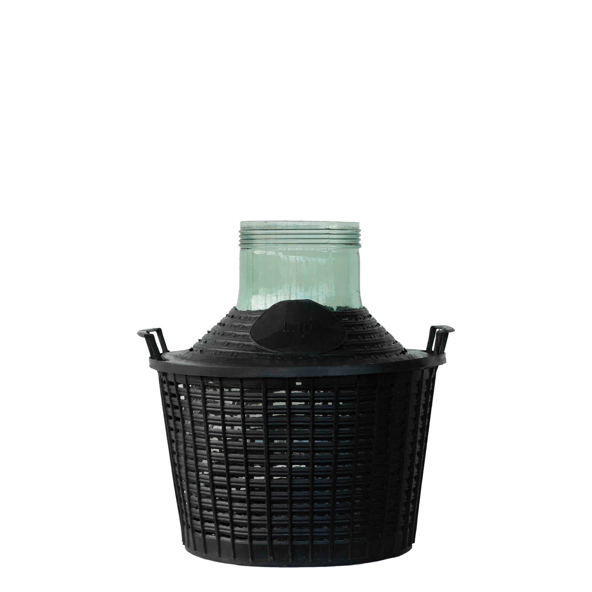 Dame-jeanne 10 l à col large, verre, bouchage: Bougage à vis Dame-jeanne 10 l à col large, verre, bouchage: Bougage à vis