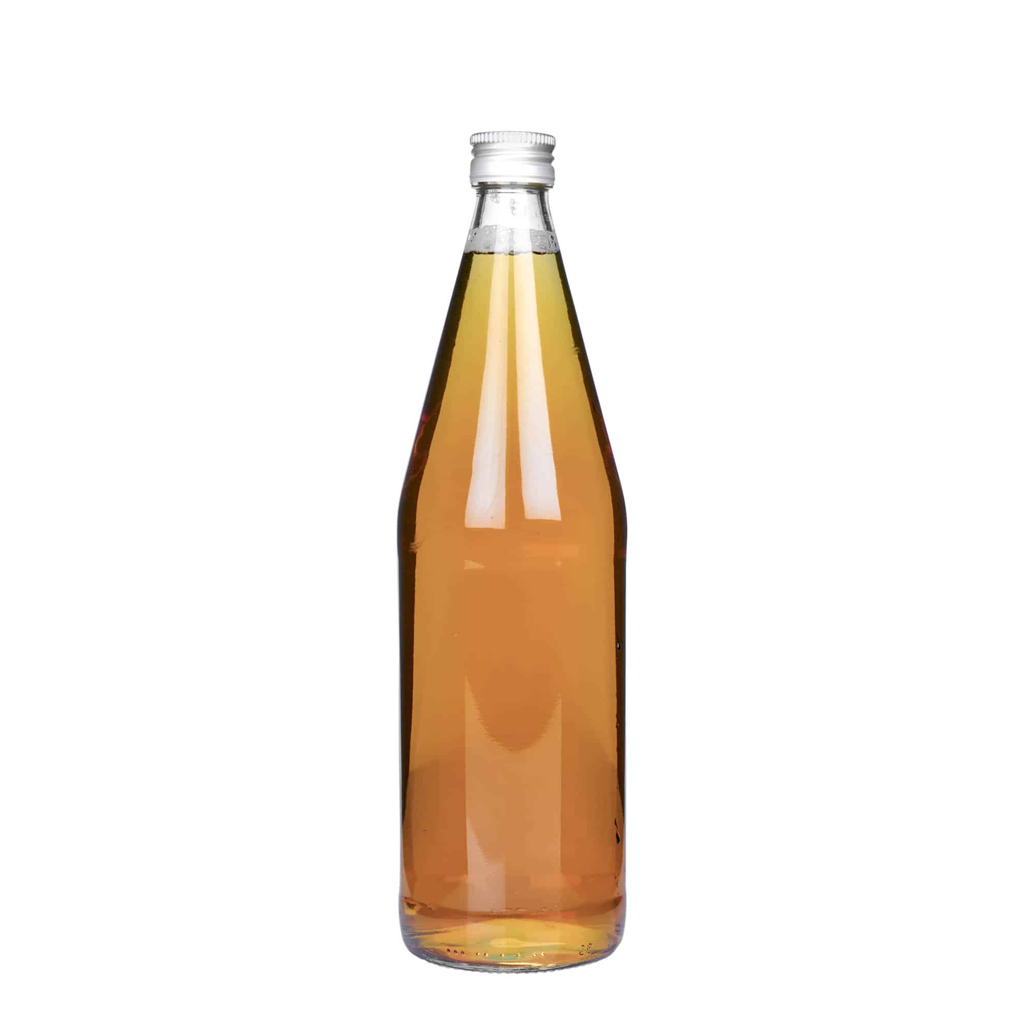 Bouteille universelle en forme de carotte 750 ml, verre, bouchage: PP 28