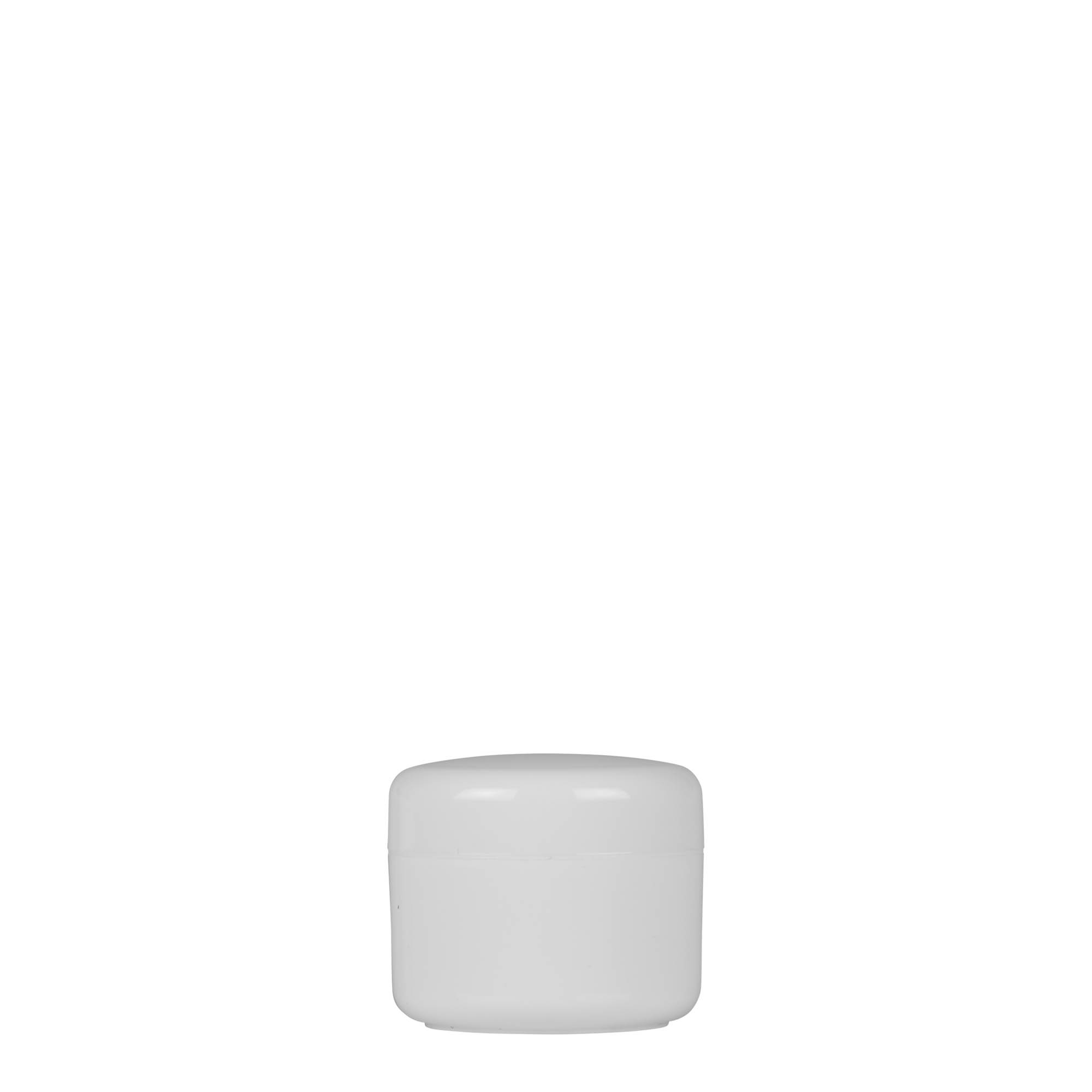Plastic pot 'Bianca', 5 ml, PP, wit, monding: schroefsluiting Plastic pot 'Bianca', 5 ml, PP, wit, monding: schroefsluiting