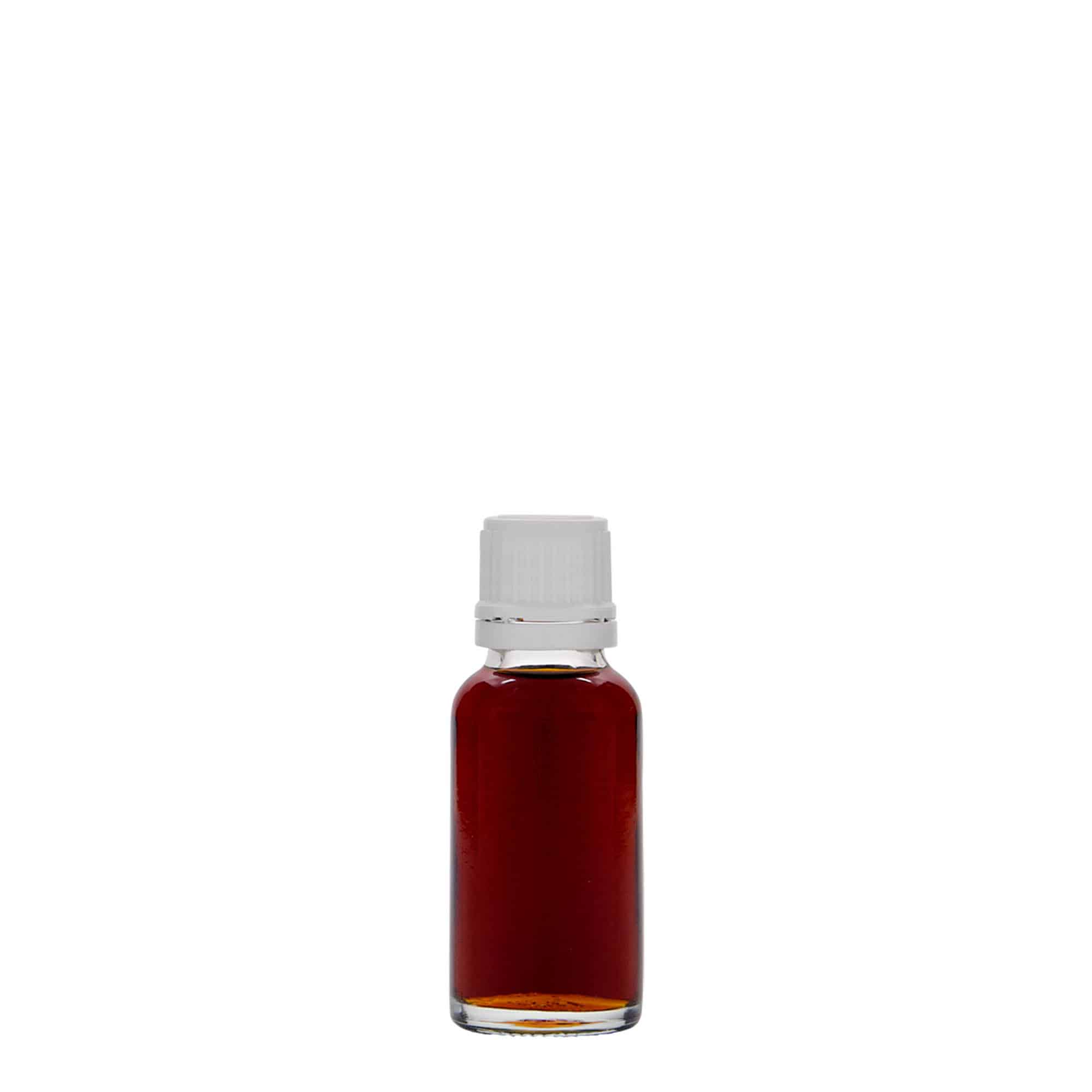 Medicijnfles, 20 ml, glas, monding: DIN 18