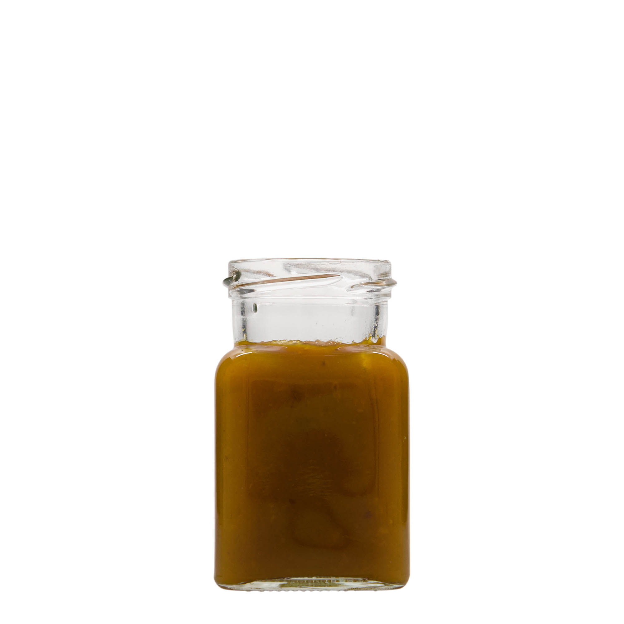 Vierkante pot, 150 ml, monding: twist-off (TO 53) Vierkante pot, 150 ml, monding: twist-off (TO 53)