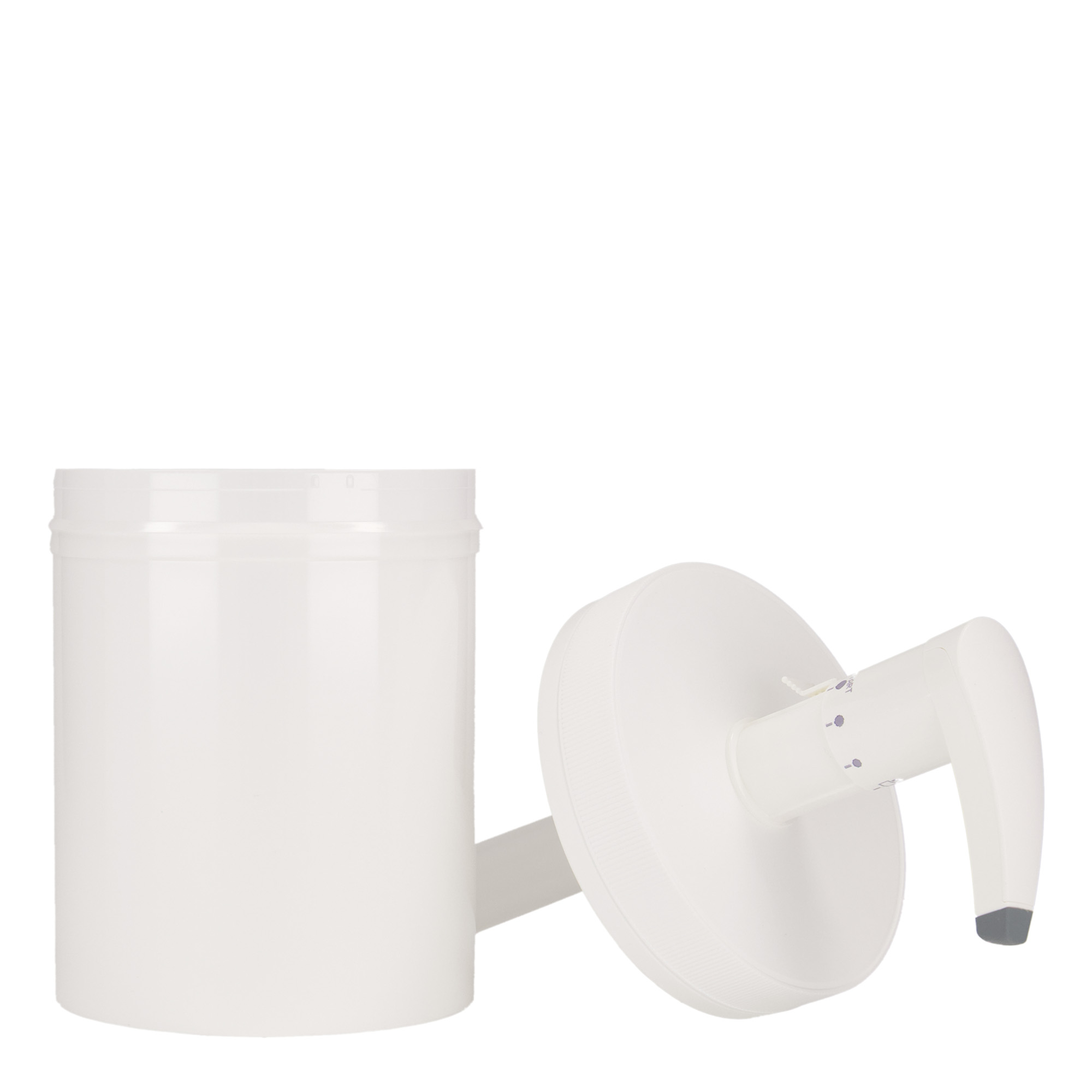 Dispenserflesje 'Securibox', 1240 ml, PP-kunststof, wit, monding: schroefsluiting