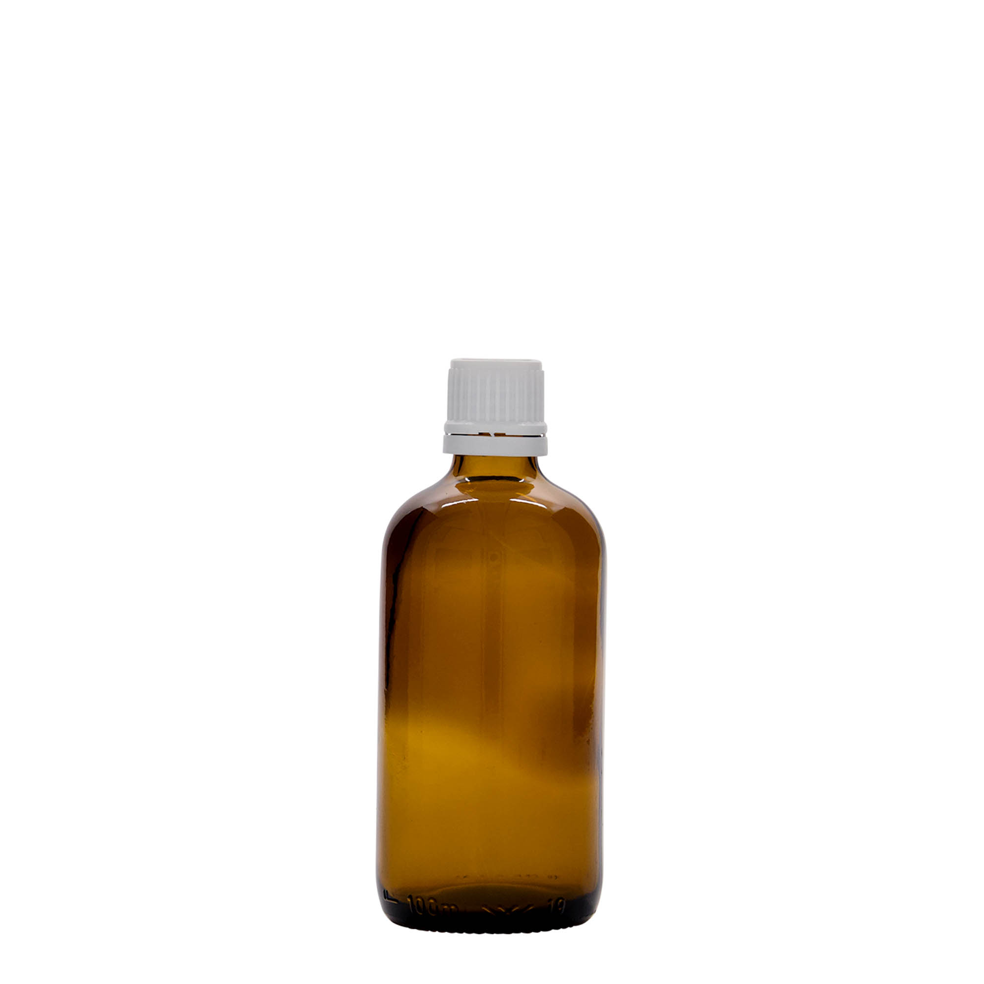 Medicijnfles, 100 ml, glas, bruin, monding: DIN 18 Medicijnfles, 100 ml, glas, bruin, monding: DIN 18