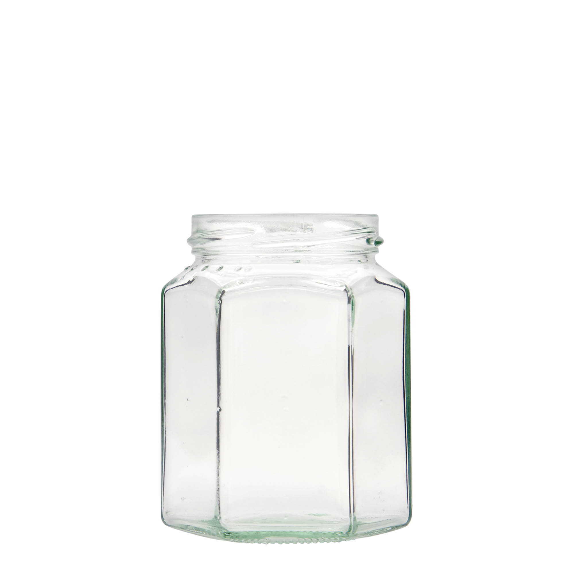Hexagonale pot, 288 ml, monding: twist-off (TO 63)