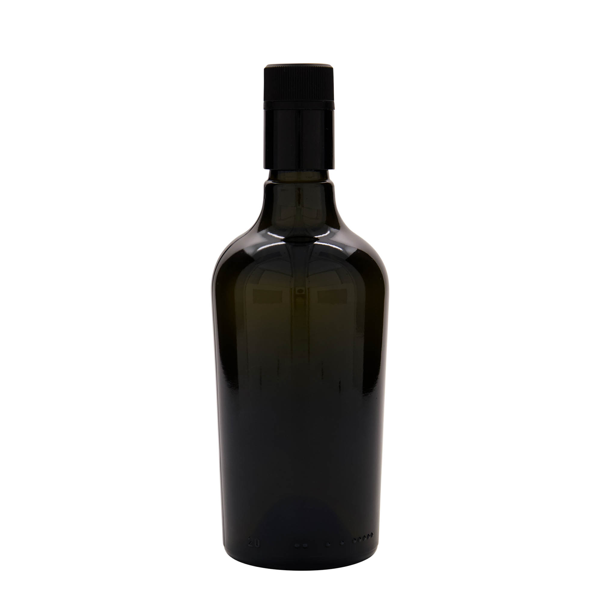 Azijn-/oliefles 'Oleum', 500 ml, glas, antiekgroen, monding: DOP Azijn-/oliefles 'Oleum', 500 ml, glas, antiekgroen, monding: DOP
