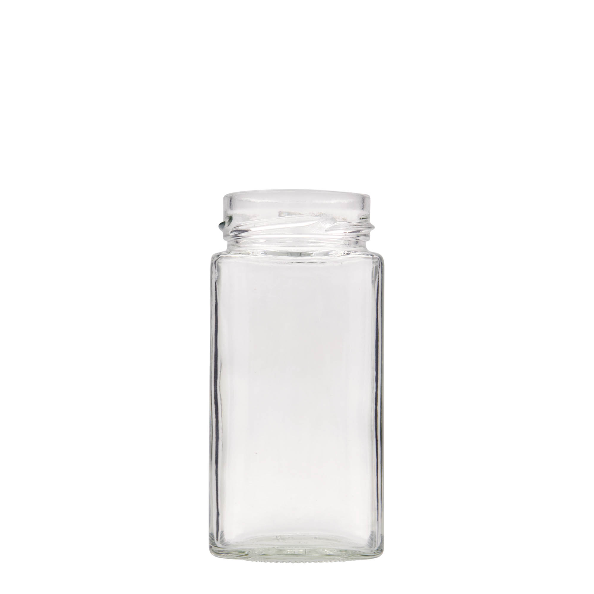 Vierkante pot 'Vat', 314 ml, monding: deep-twist-off (DTO 58) Vierkante pot 'Vat', 314 ml, monding: deep-twist-off (DTO 58)