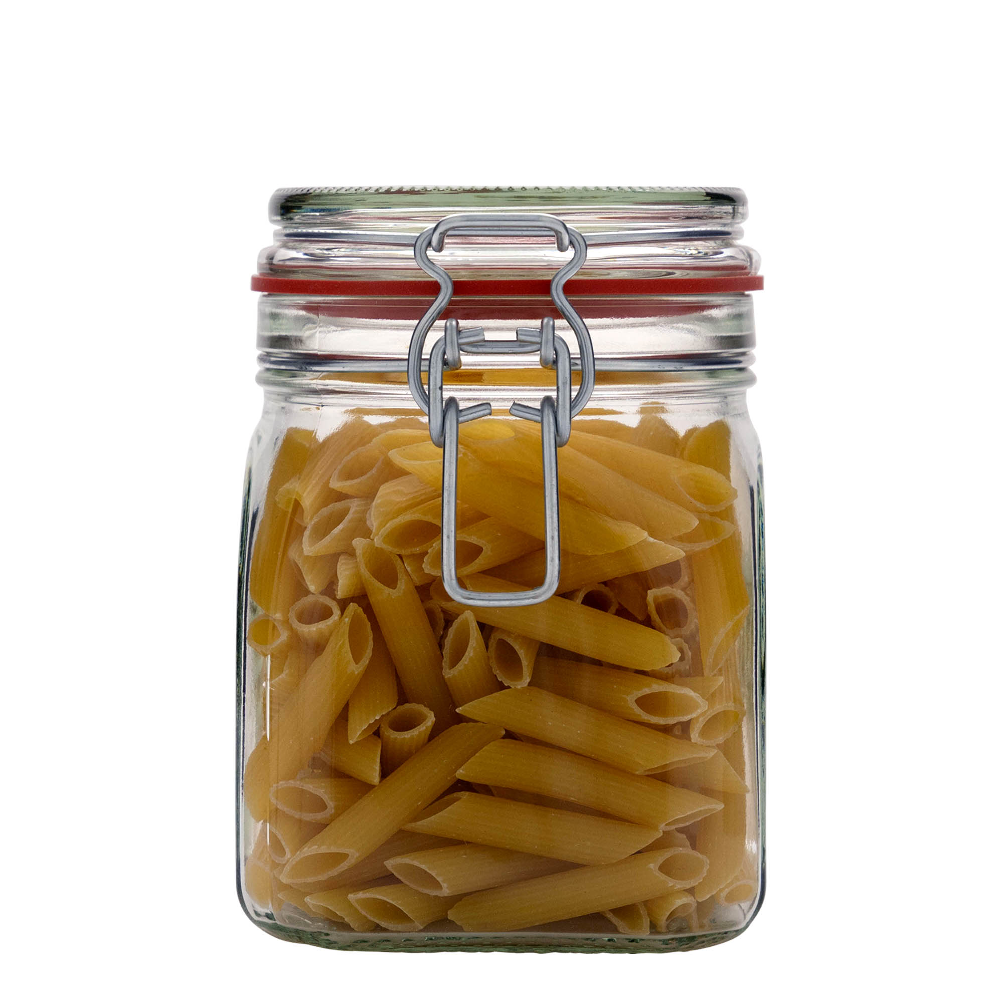 Pot met beugelsluiting, 900 ml, vierkant, monding: beugelsluiting Pot met beugelsluiting, 900 ml, vierkant, monding: beugelsluiting