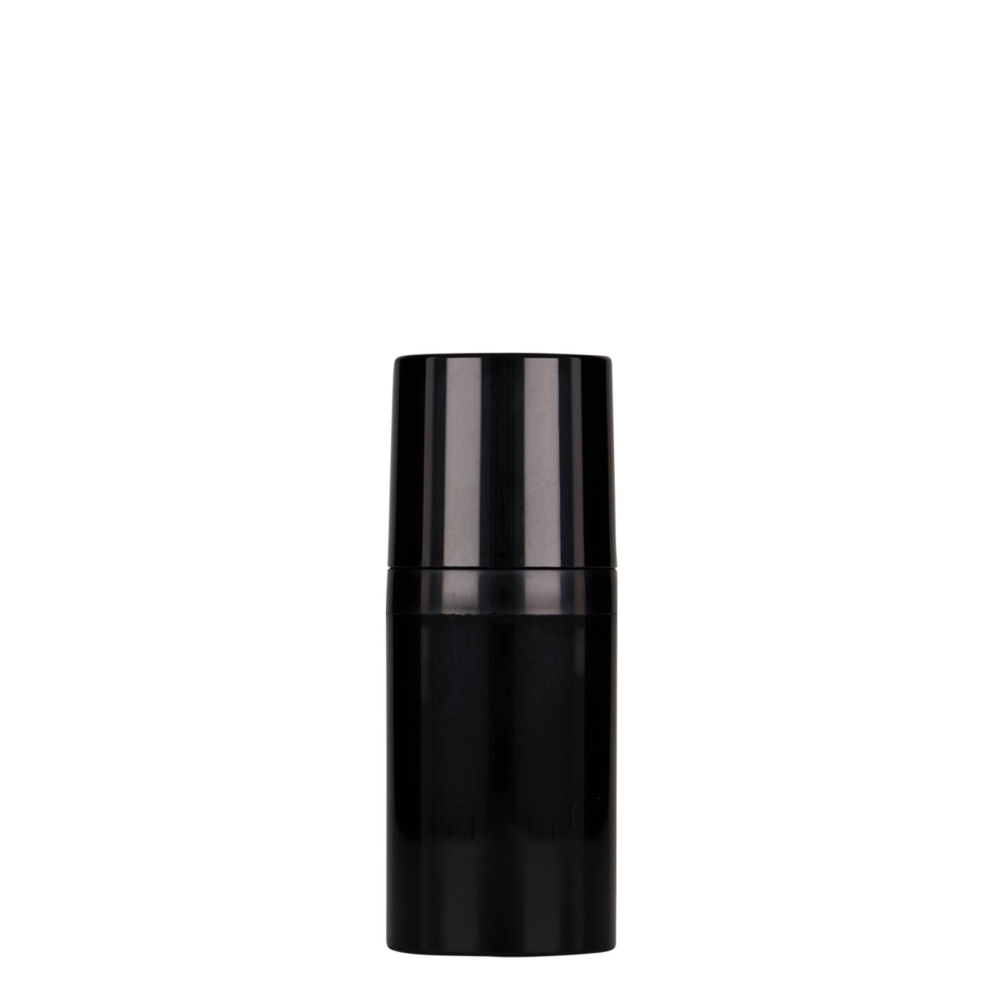 Flacon airless 30 ml 'Mezzo', plastique PP, noir Flacon airless 30 ml 'Mezzo', plastique PP, noir