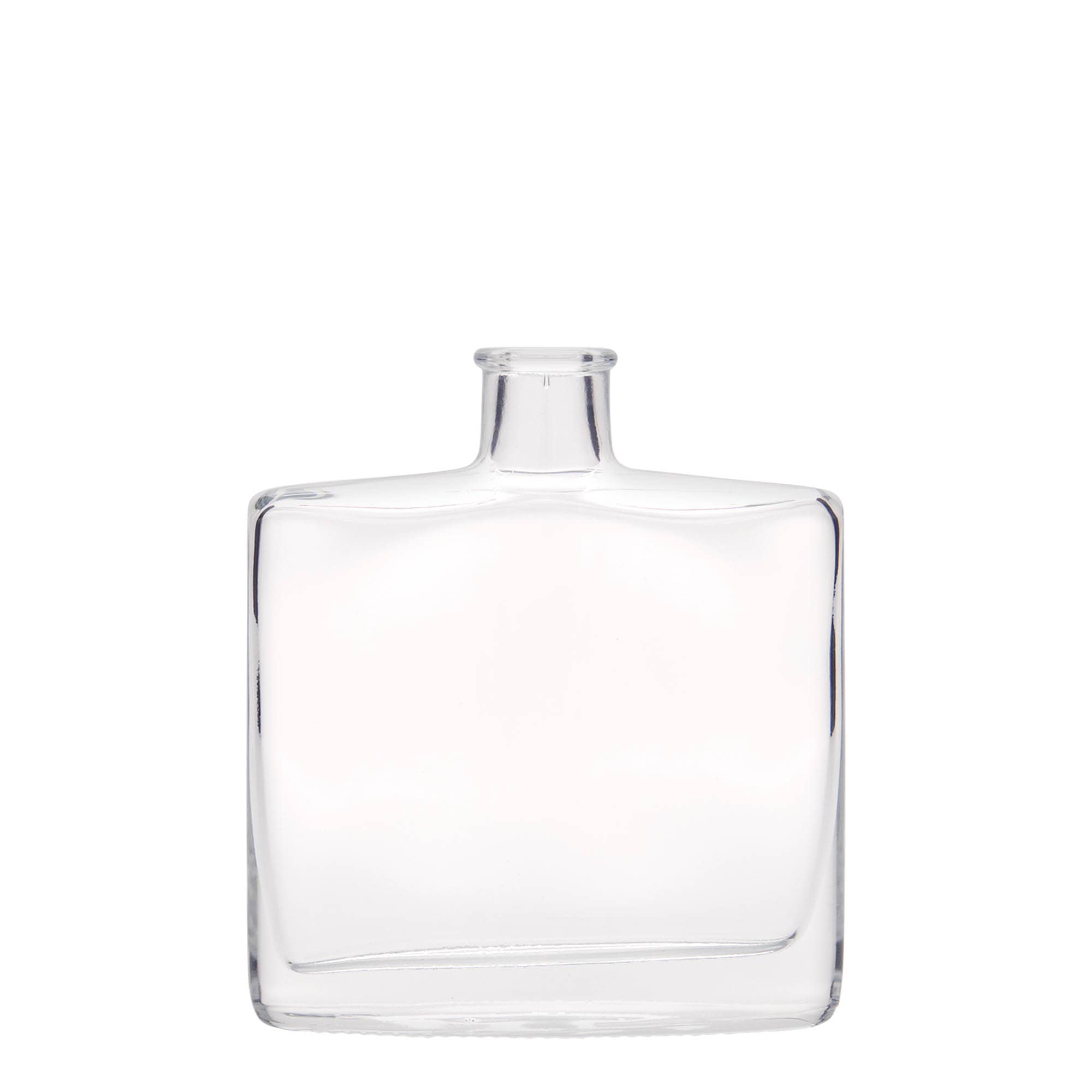 Glazen fles 'Zorbas', 200 ml, ovaal, monding: kurk Glazen fles 'Zorbas', 200 ml, ovaal, monding: kurk