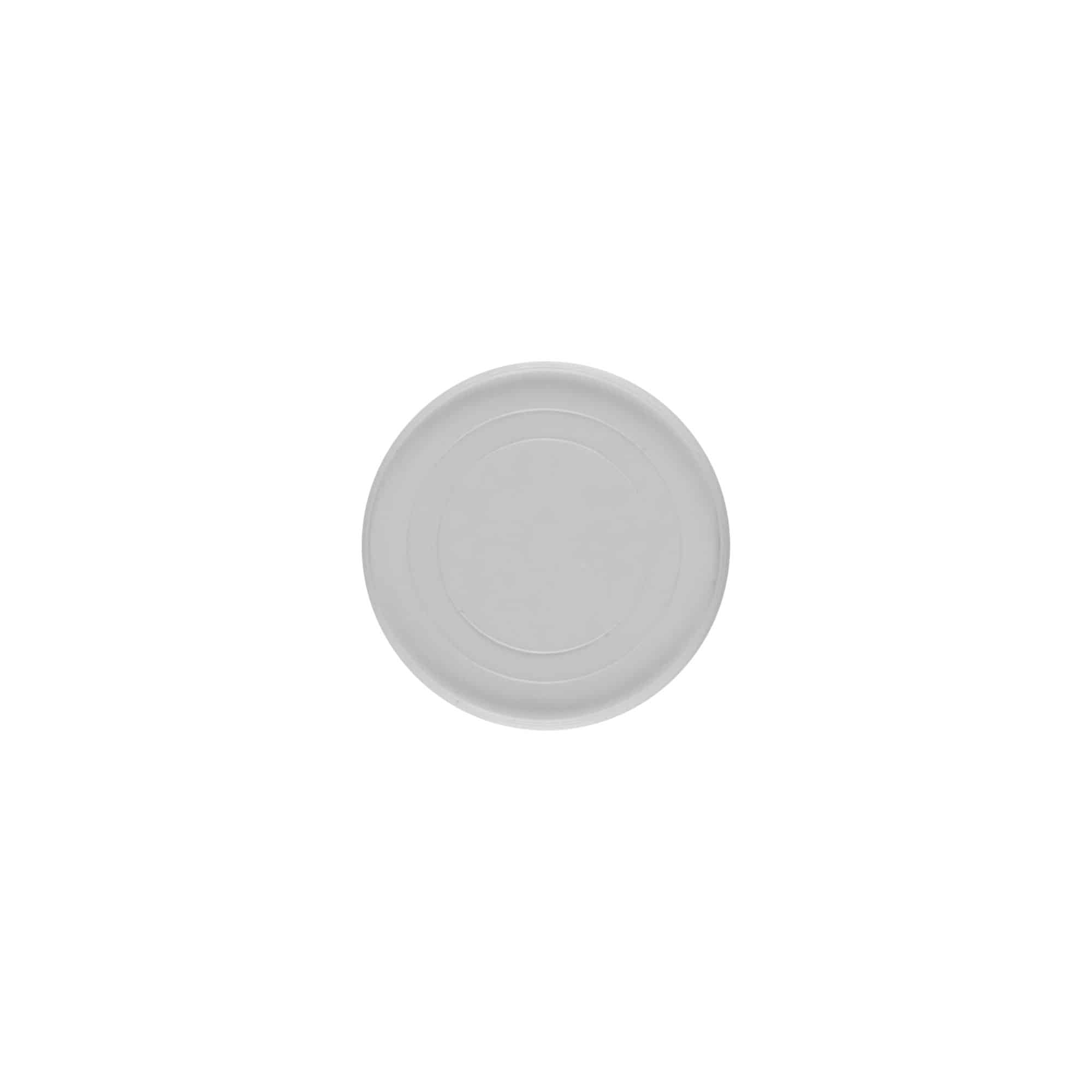 Couvertures pour 5 ml 'Bianca', plastique PP, blanc