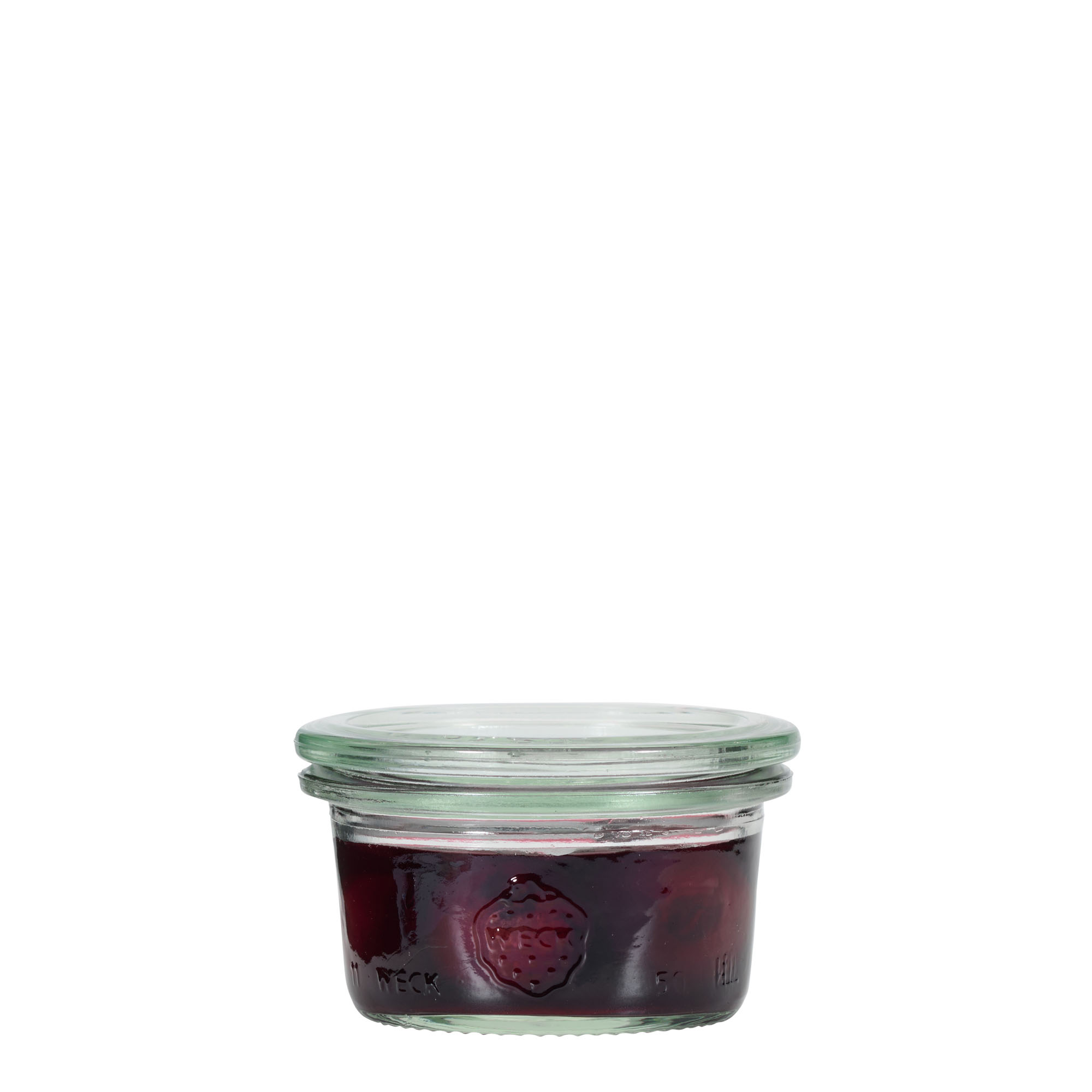 Verrine WECK 50 ml, bouchage: bords arrondis Verrine WECK 50 ml, bouchage: bords arrondis