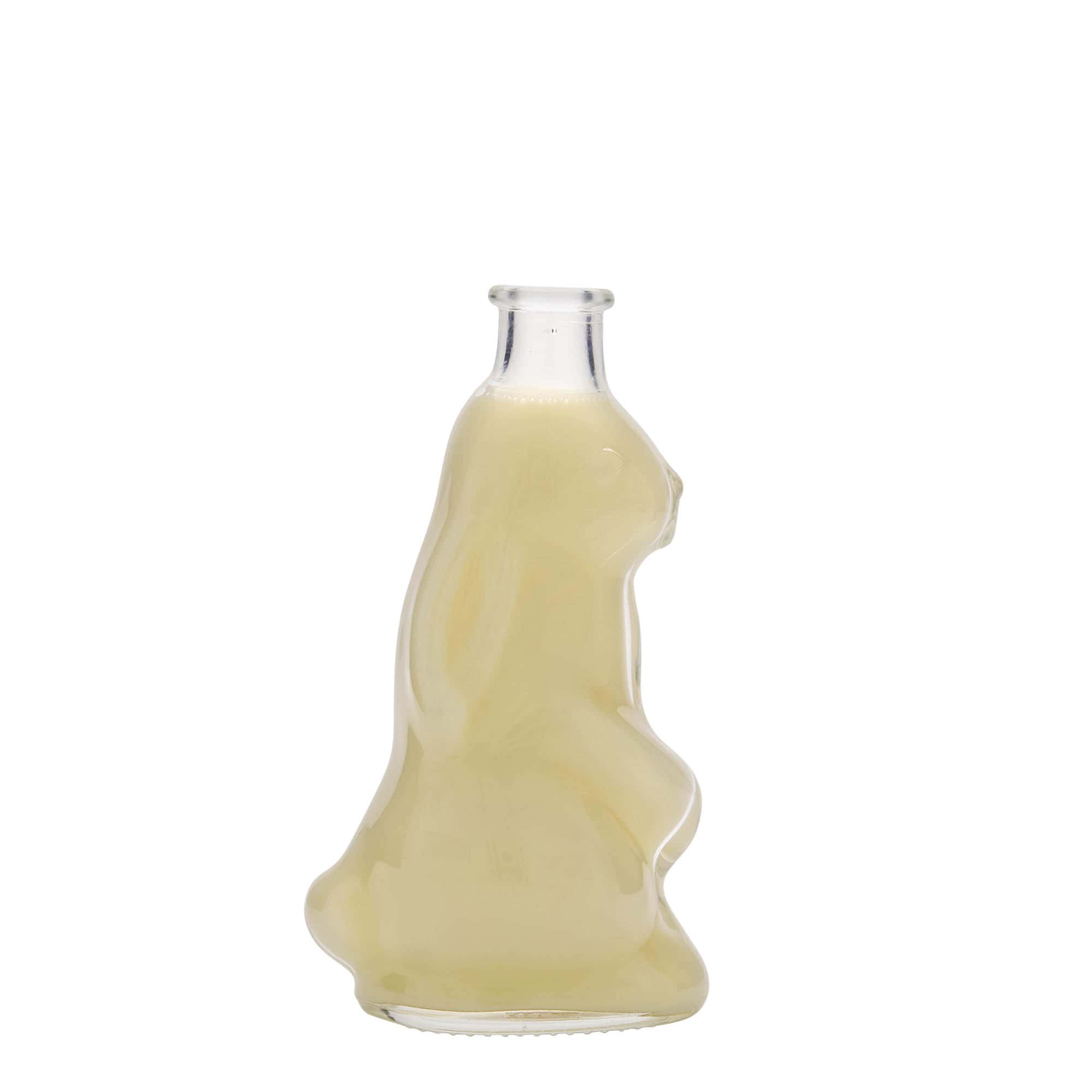 Bouteille en verre 200 ml 'Lapin', bouchage: bouchon Bouteille en verre 200 ml 'Lapin', bouchage: bouchon