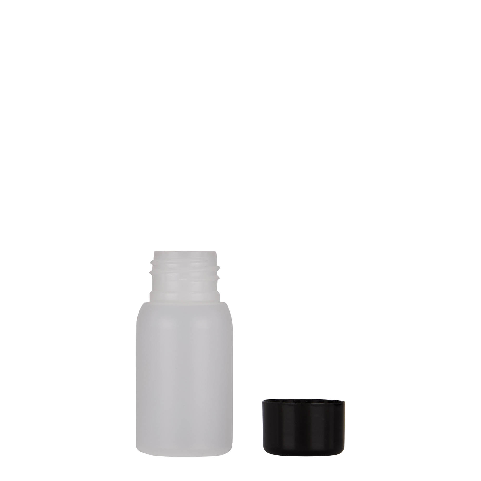 Bouteille en plastique 30 ml 'Tuffy', PEHD, nature, bouchage: 24/410 Bouteille en plastique 30 ml 'Tuffy', PEHD, nature, bouchage: 24/410