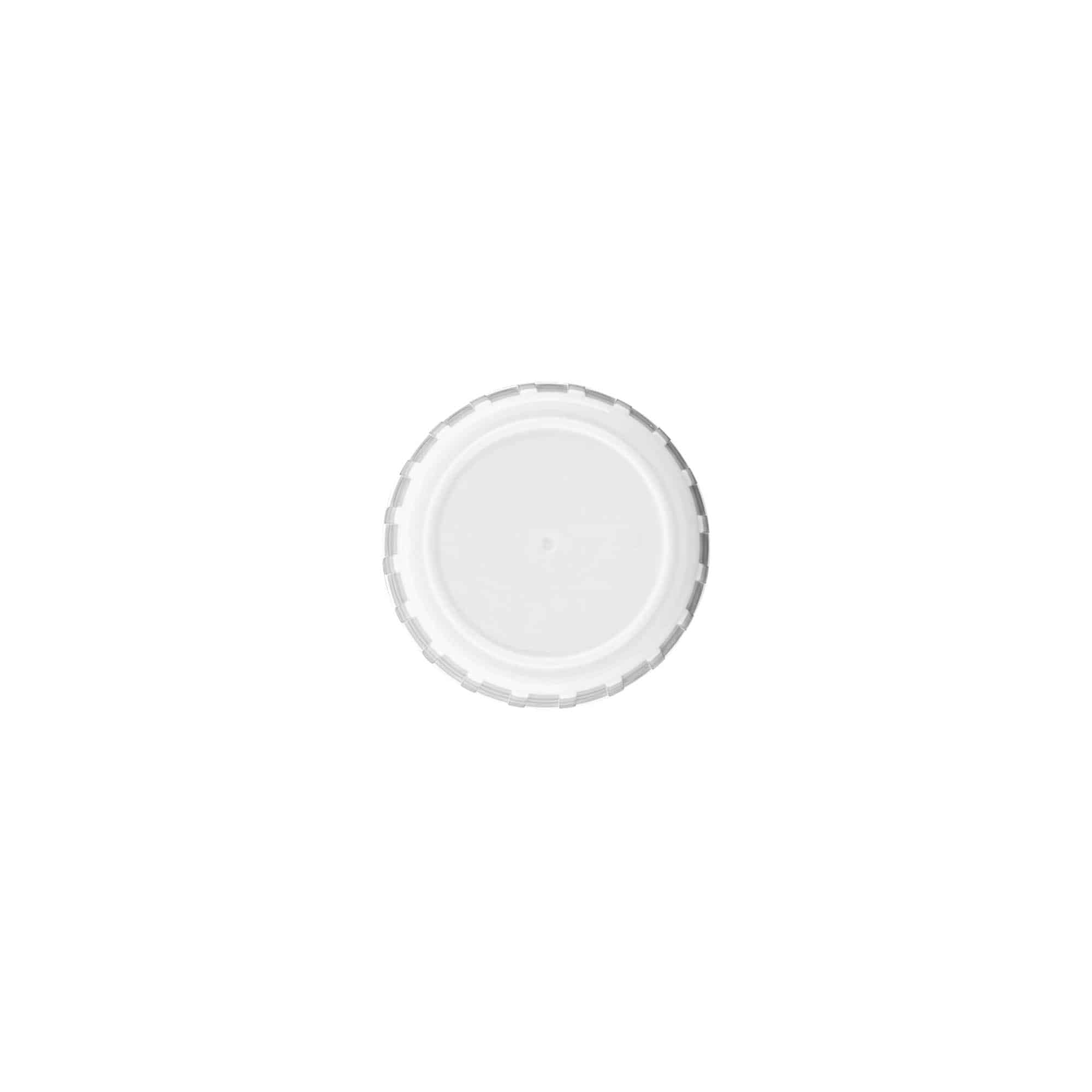 Bouchon à vis, plastique PP, blanc, pour col : PP 28