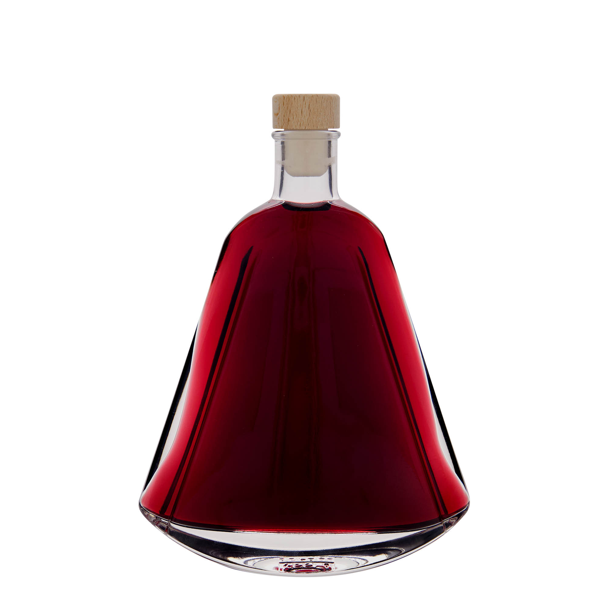 Bouteille en verre 350 ml 'Maurizio', ovale, bouchage: bouchon