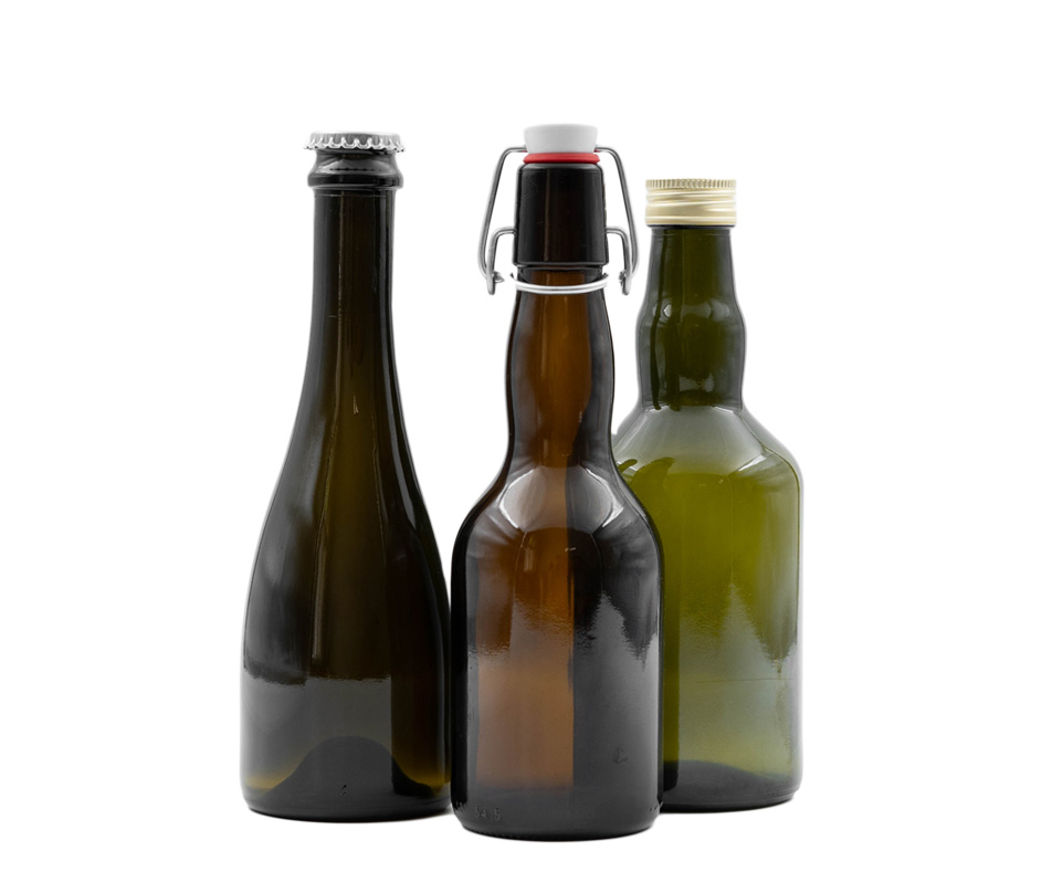 Tegelschilderij bierflessen Tegelafbeelding voor de categorie Bierflessen