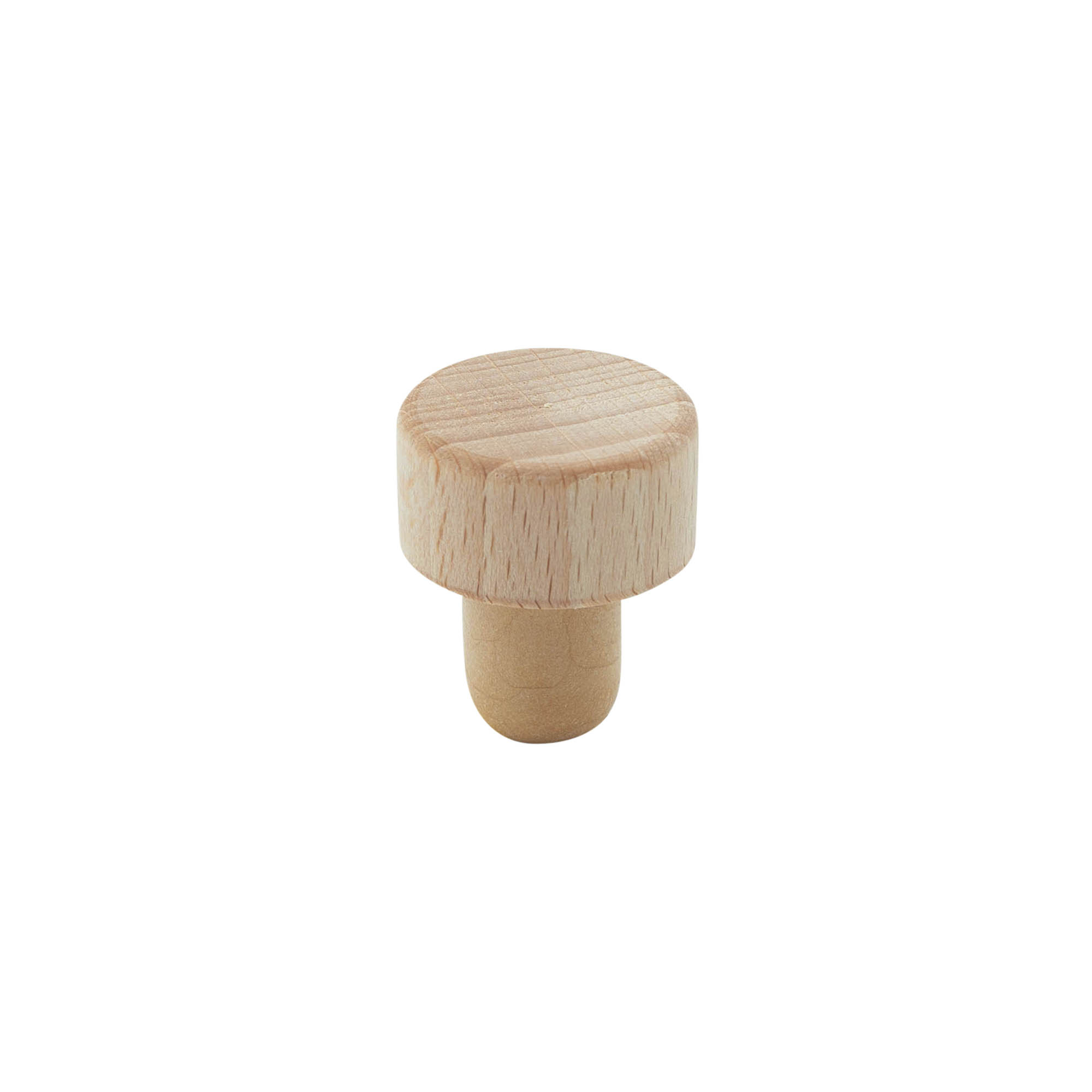 Dopkurk, 16 mm, kunststof-hout/kunststof, meerkleurig, voor monding: kurk