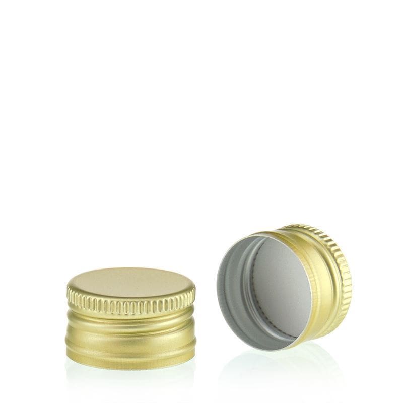 Schroefsluiting, metaal, goud, voor monding: PP 24 Schroefsluiting, metaal, goud, voor monding: PP 24