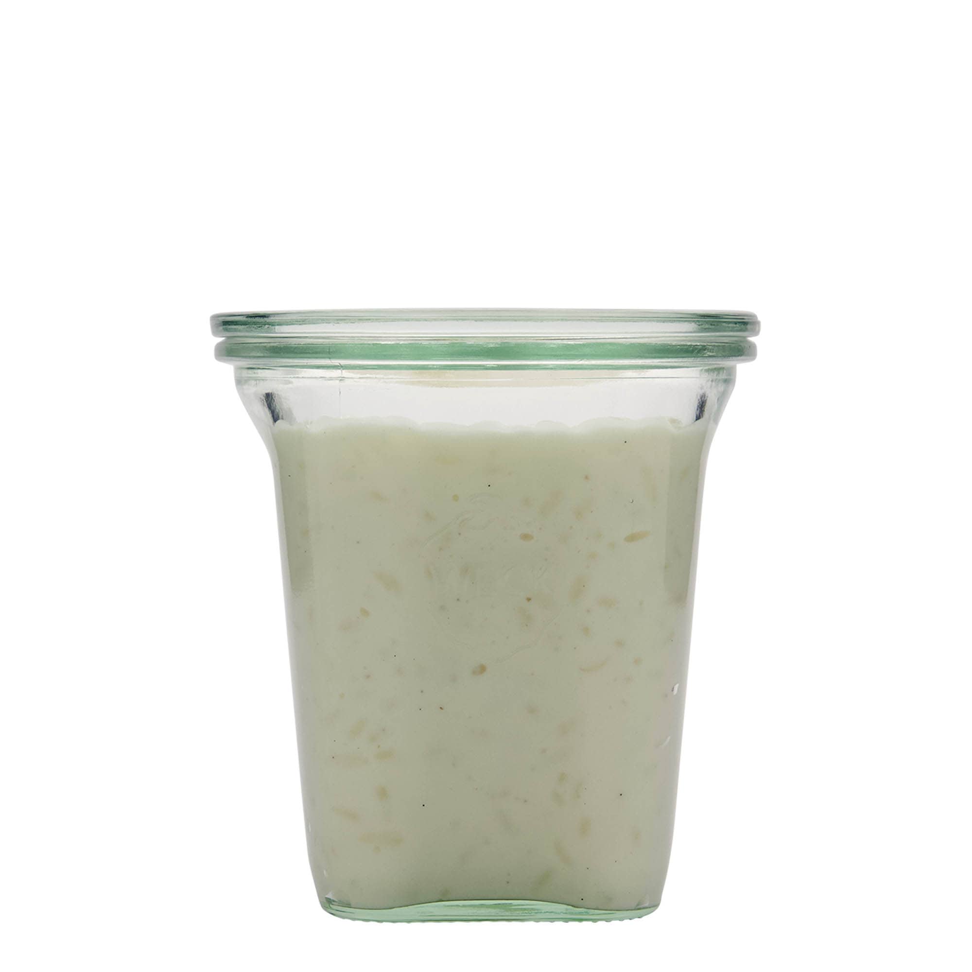 Bocal WECK quadro 545 ml , carré, bouchage: bords arrondis