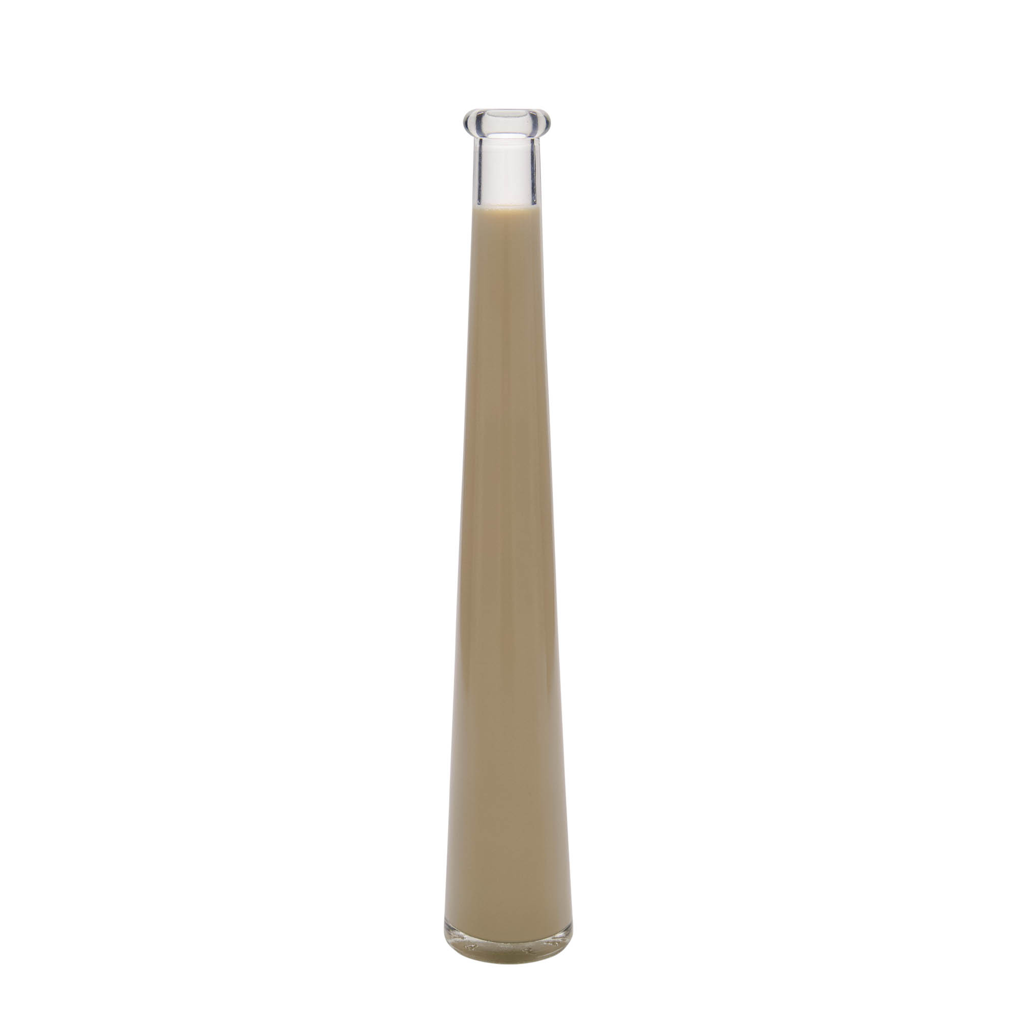 Glazen fles 'Dama Rondo', 200 ml, monding: kurk