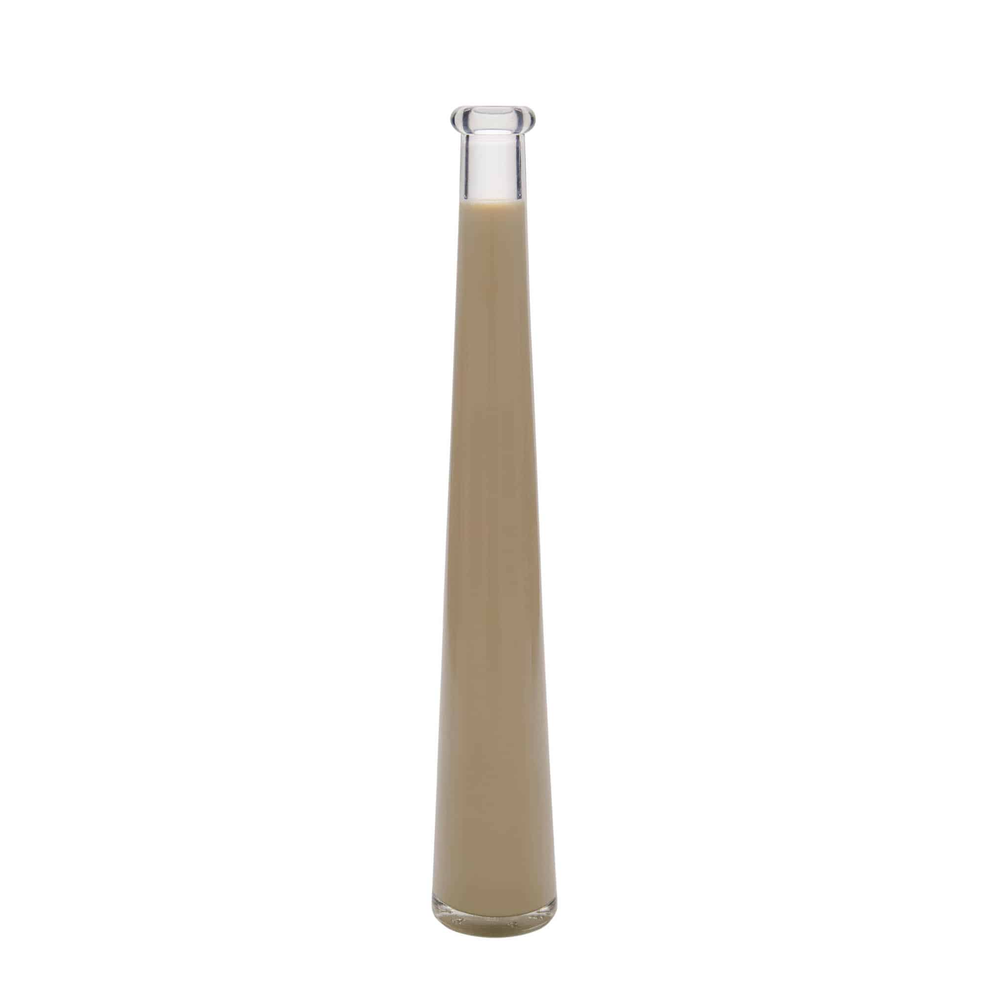 Glazen fles 'Dama Rondo', 200 ml, monding: kurk