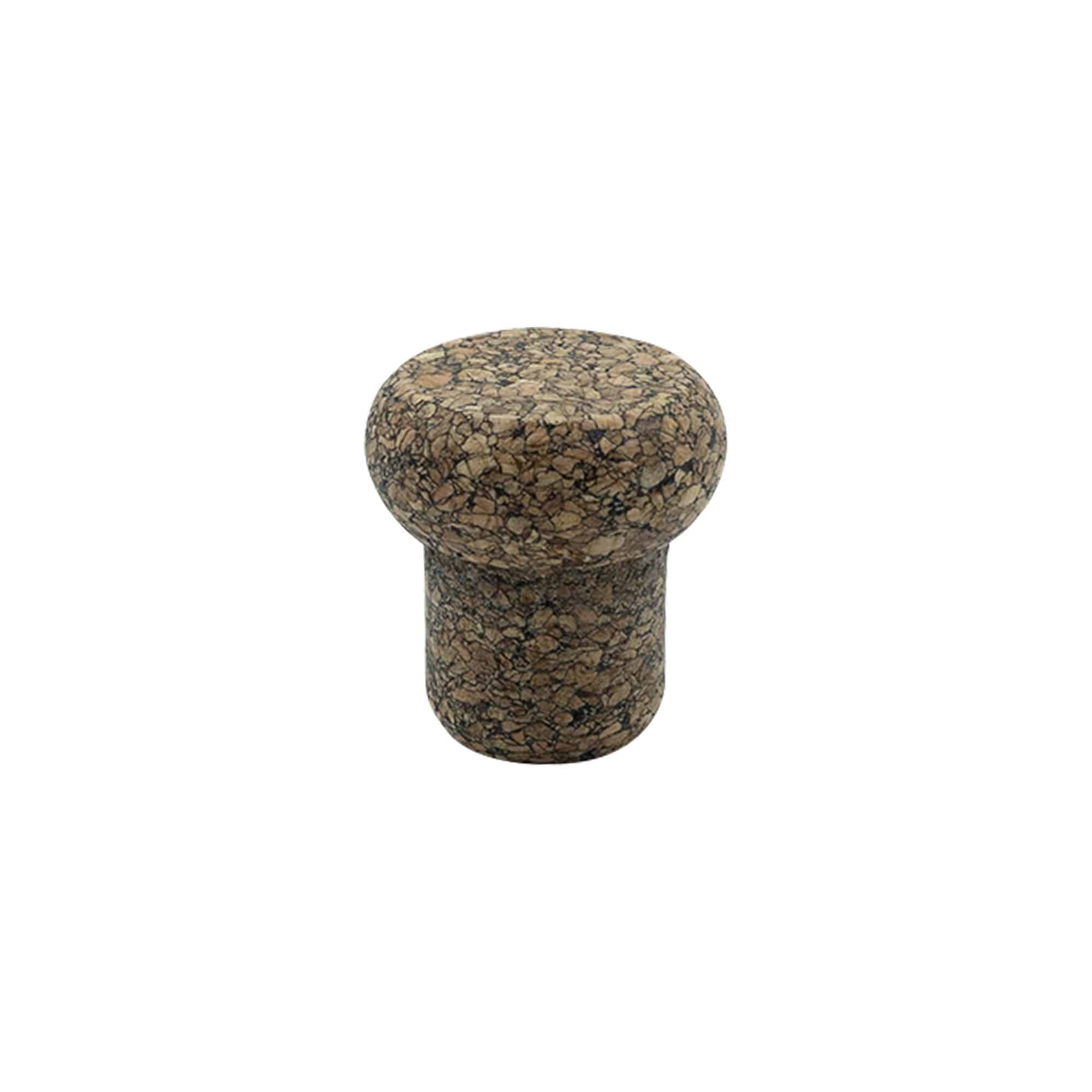 Bouchon à poignée « Barrel » 22,5 mm, Corkcoal, pour bouchage: bouchon