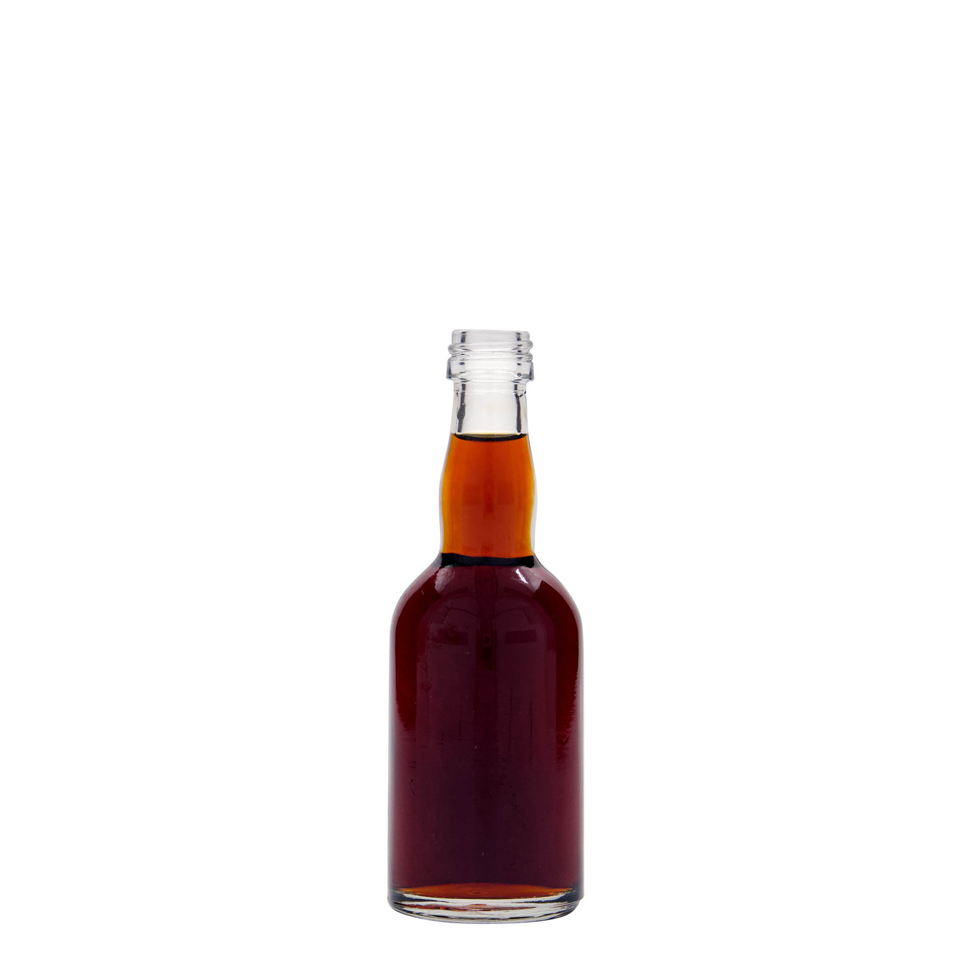 Glazen fles 'Proba', 50 ml, monding: PP 18 Glazen fles 'Proba', 50 ml, monding: PP 18