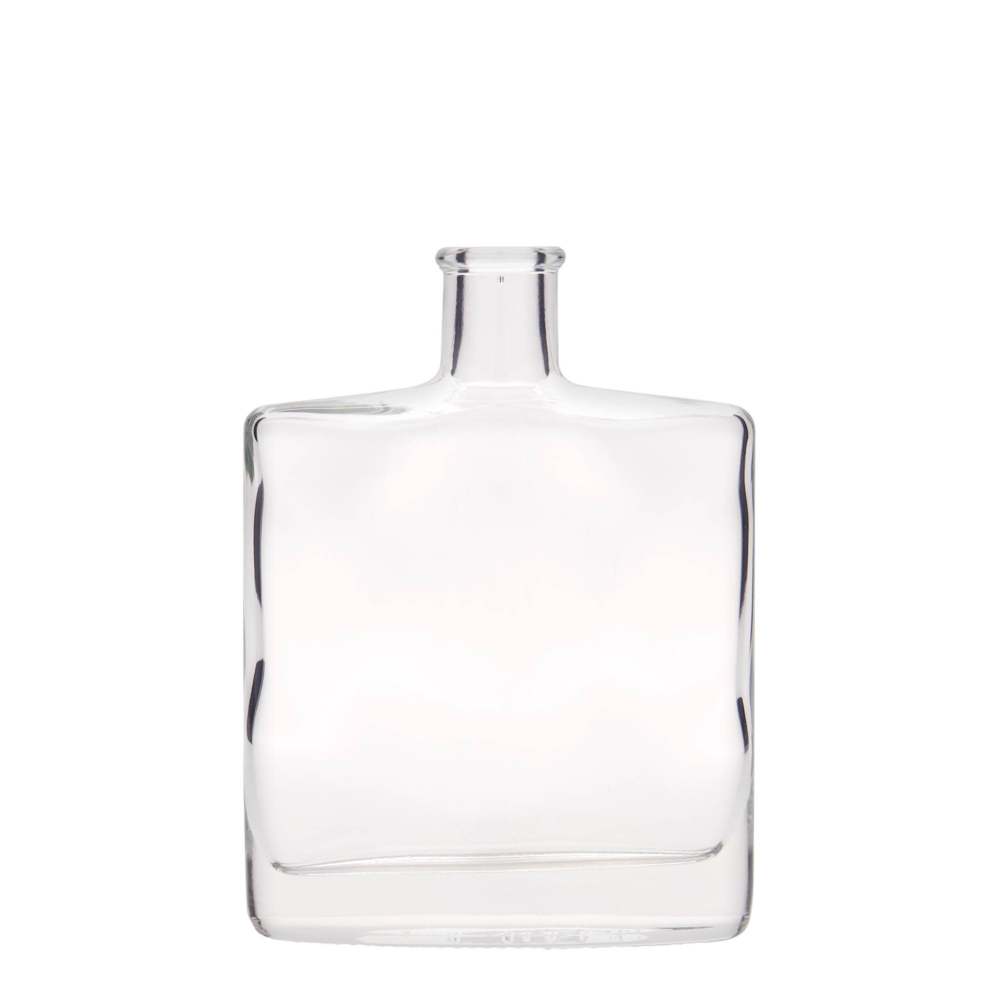 Glazen fles 'Zorbas', 350 ml, ovaal, monding: kurk