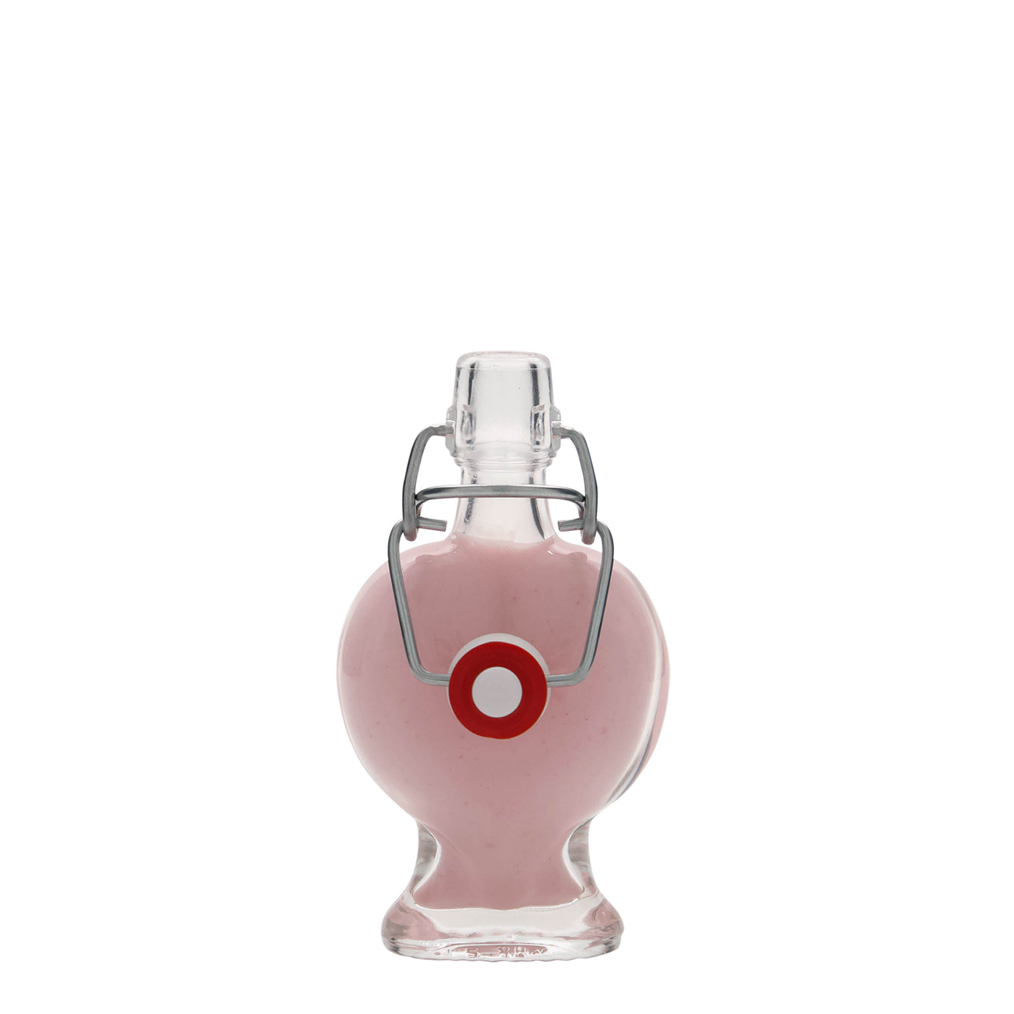 Bouteille en verre 40 ml 'Cœur', bouchage: bouchon mécanique Bouteille en verre 40 ml 'Cœur', bouchage: bouchon mécanique