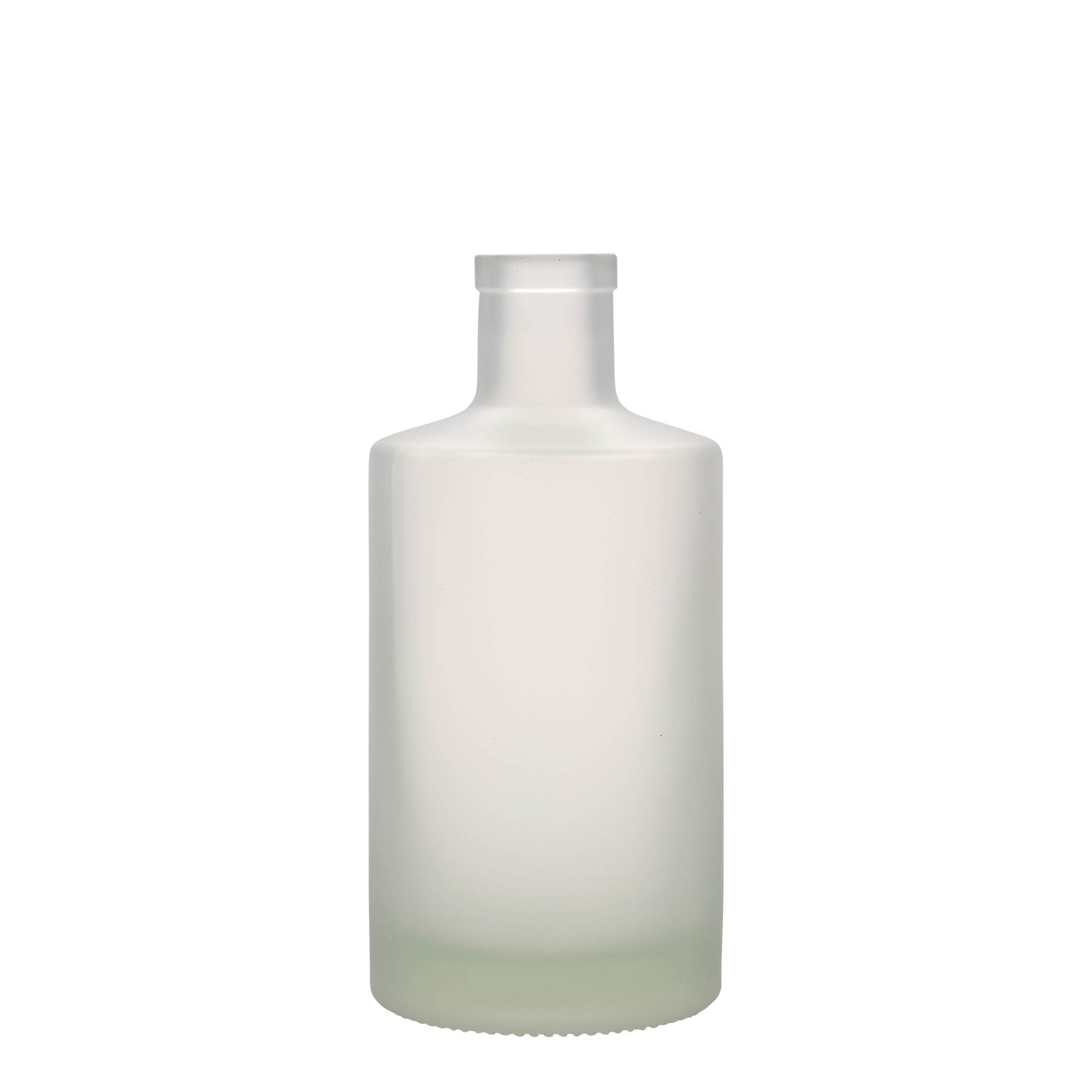 Glazen fles 'Caroline', 500 ml, gematteerd, monding: kurk
