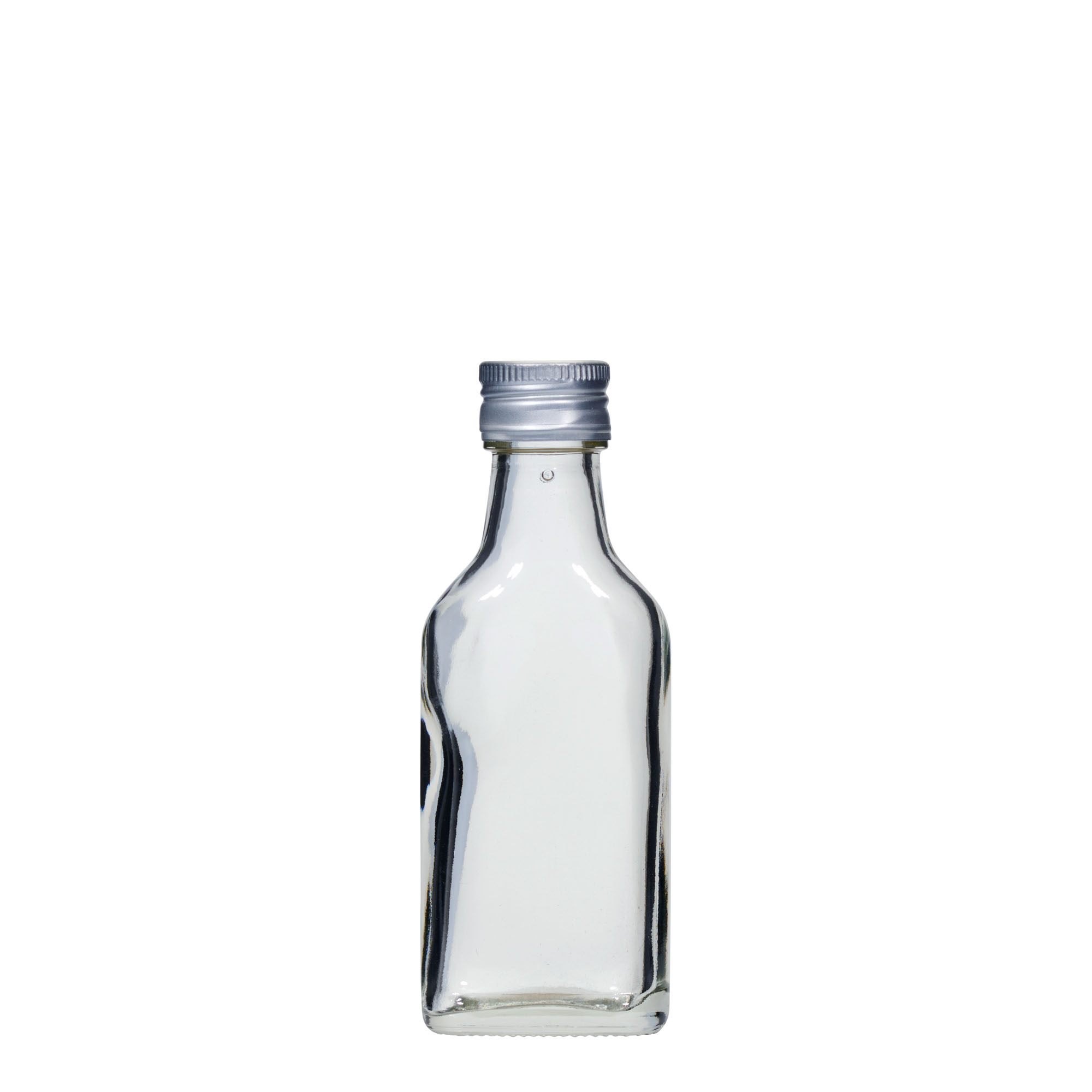 Zakflacon, 40 ml, rechthoekig, monding: PP 22 Zakflacon, 40 ml, rechthoekig, monding: PP 22