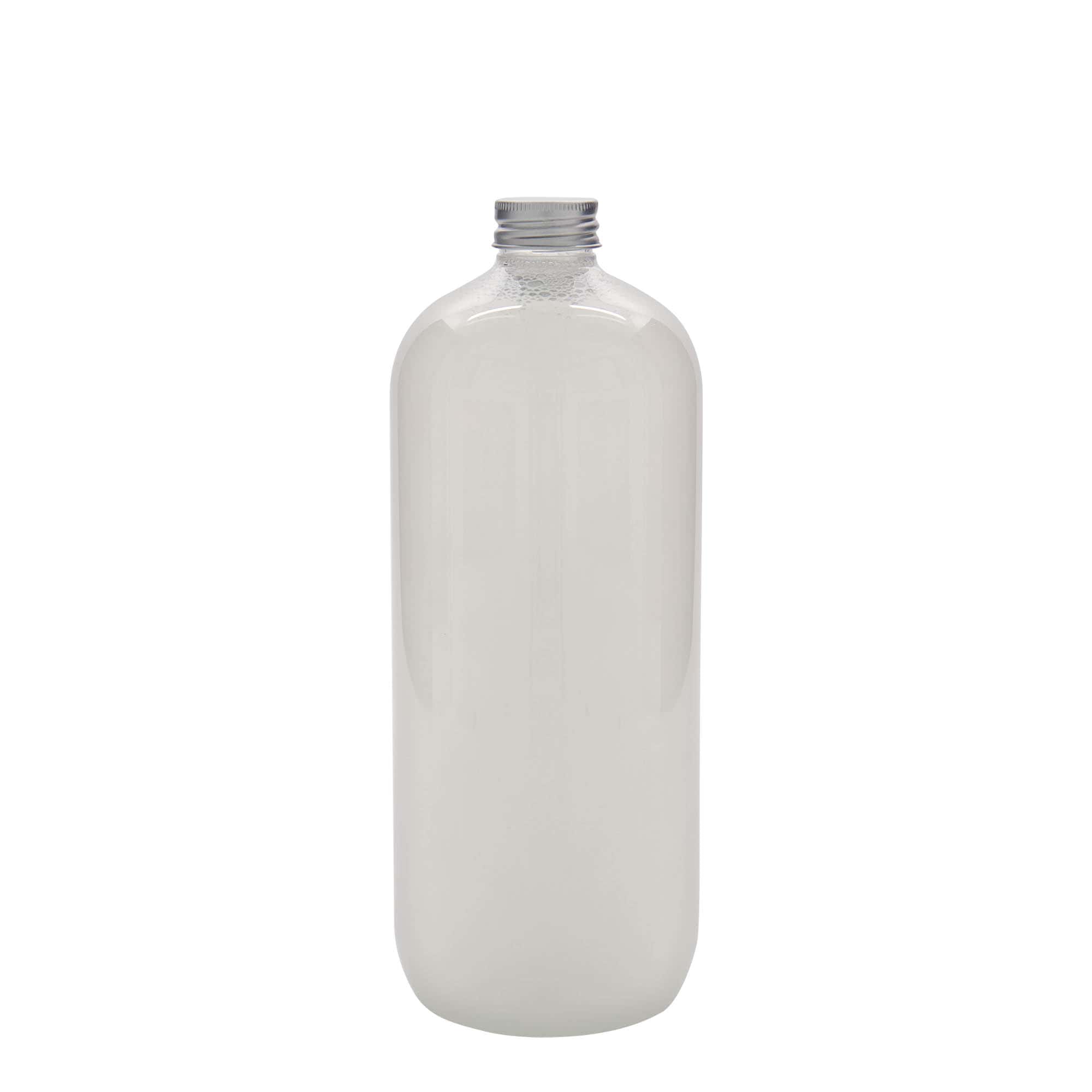 Petfles 'Boston', 1000 ml, kunststof, monding: 28/410