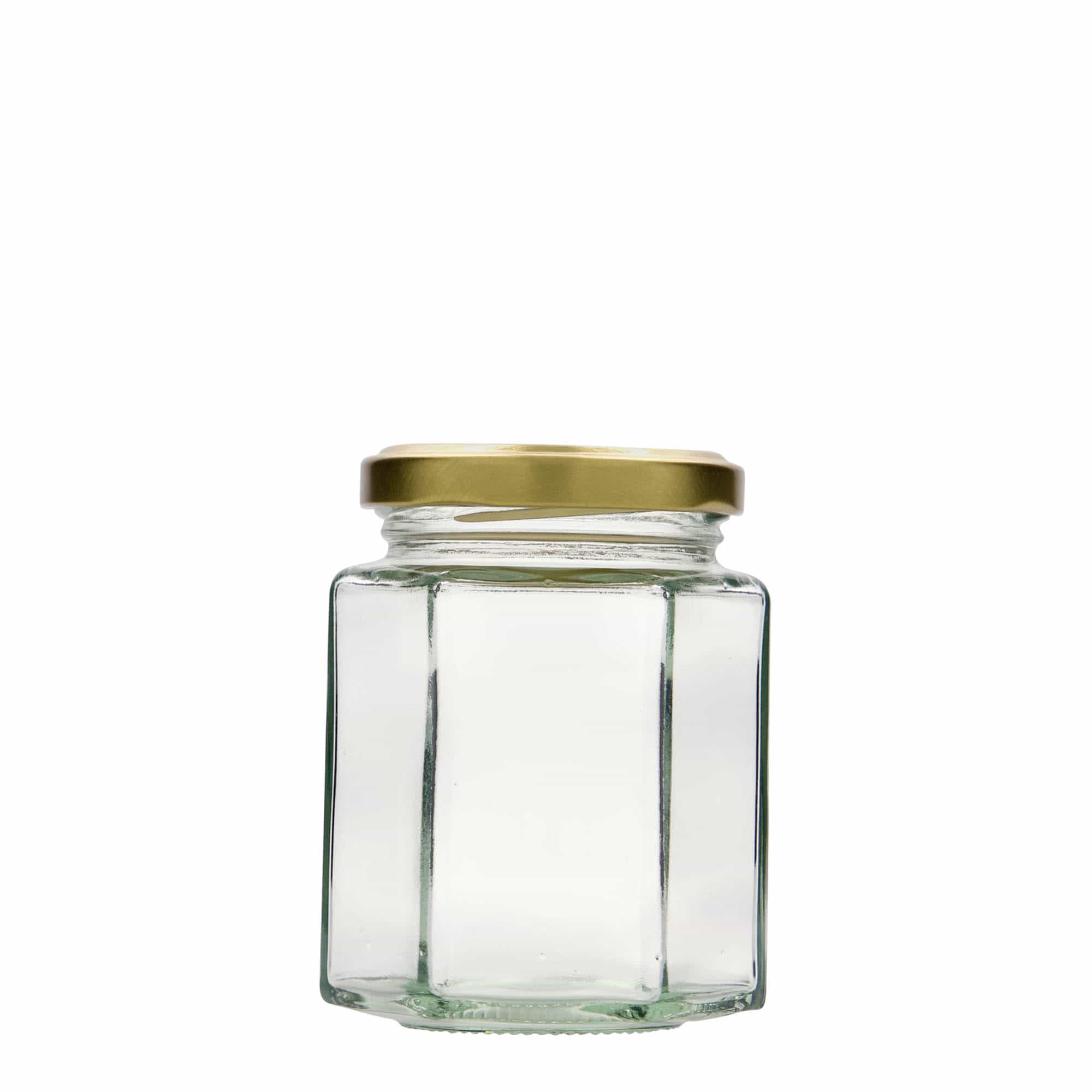 Bocal hexagonal 196 ml, bouchage: Twist-Off (TO 58)