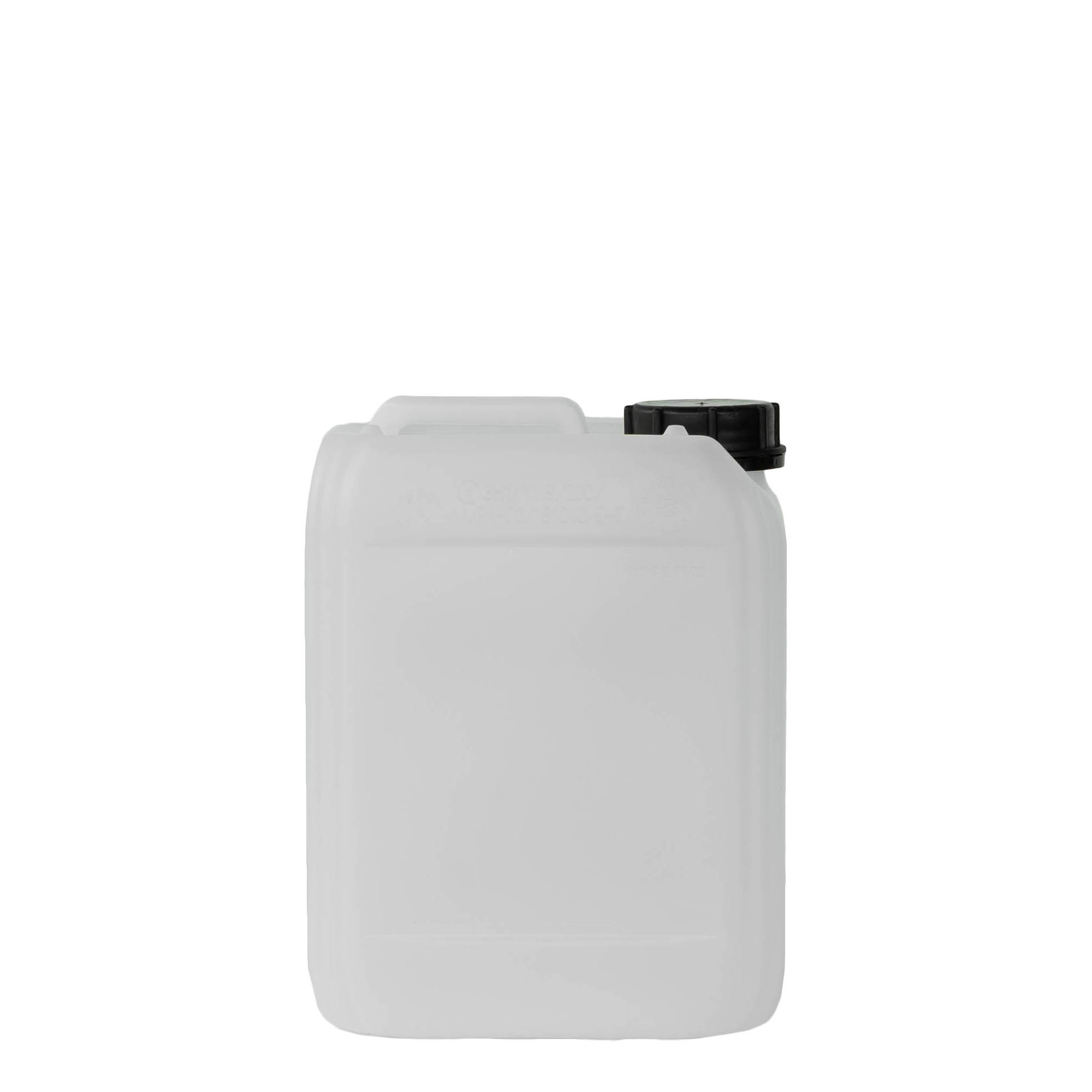 Bidon 5 l, rectangulaire, plastique PEHD, nature, bouchage: ND 55 Bidon 5 l, rectangulaire, plastique PEHD, nature, bouchage: ND 55