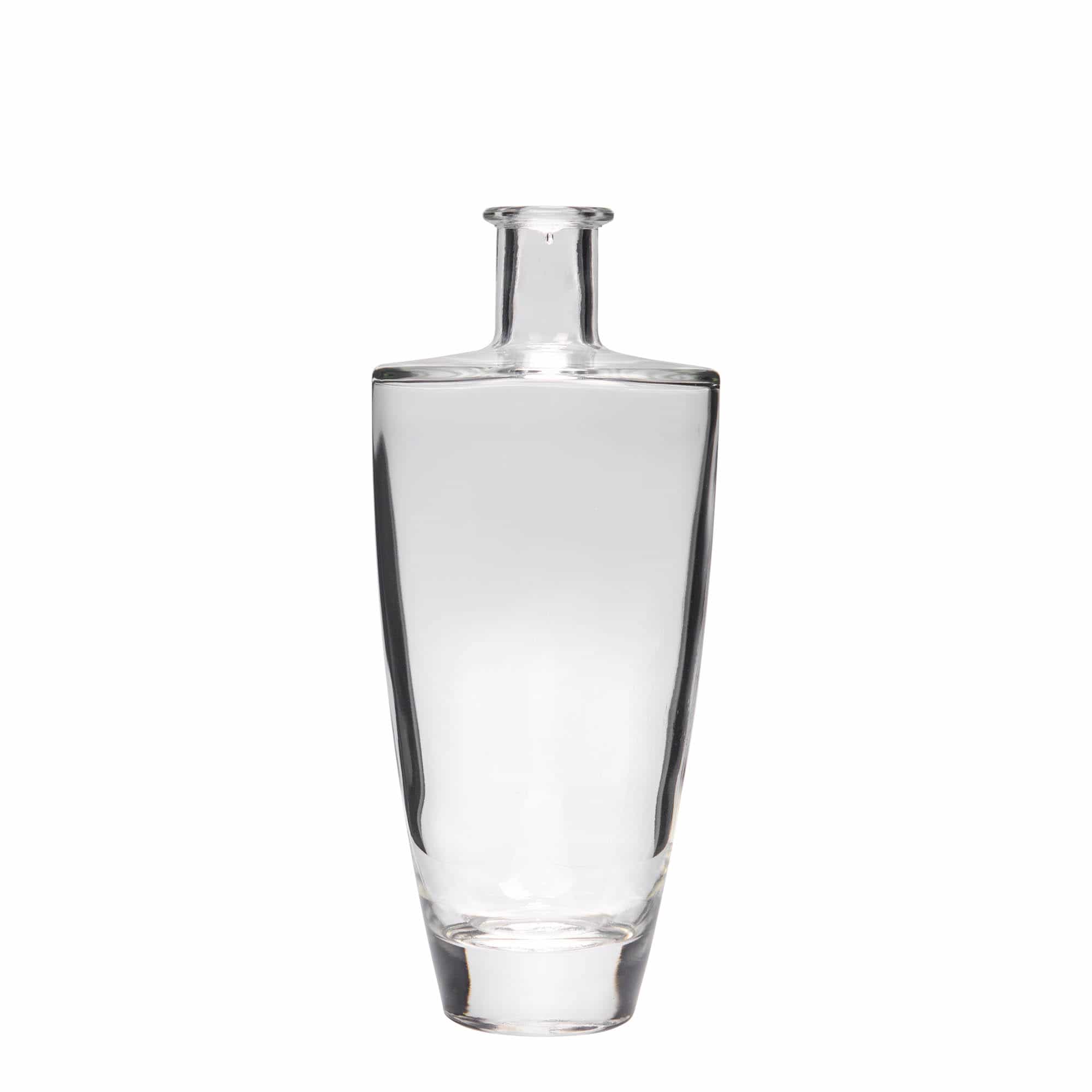 Glazen fles 'Vanessa', 500 ml, ovaal, monding: kurk Glazen fles 'Vanessa', 500 ml, ovaal, monding: kurk