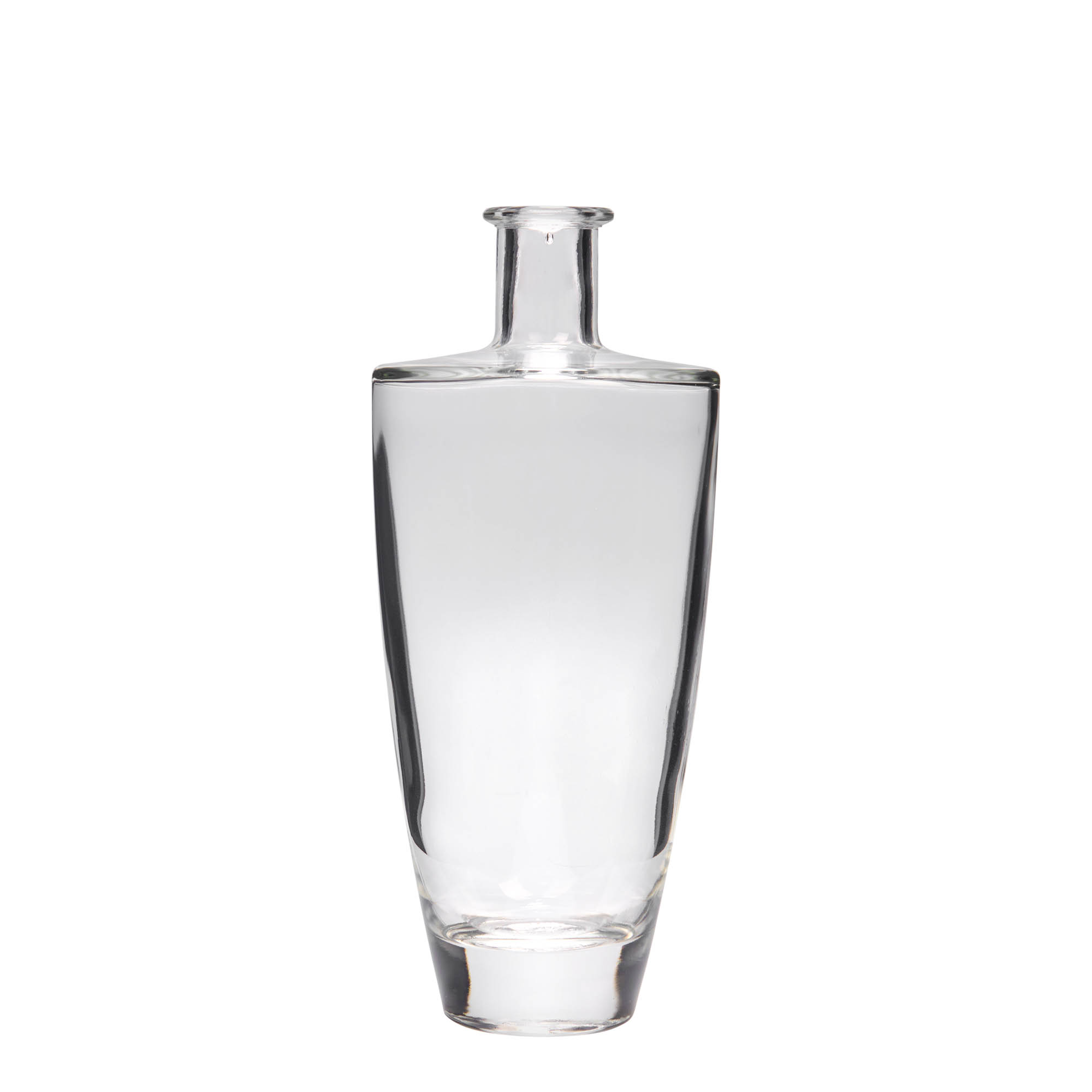 Glazen fles 'Vanessa', 500 ml, ovaal, monding: kurk