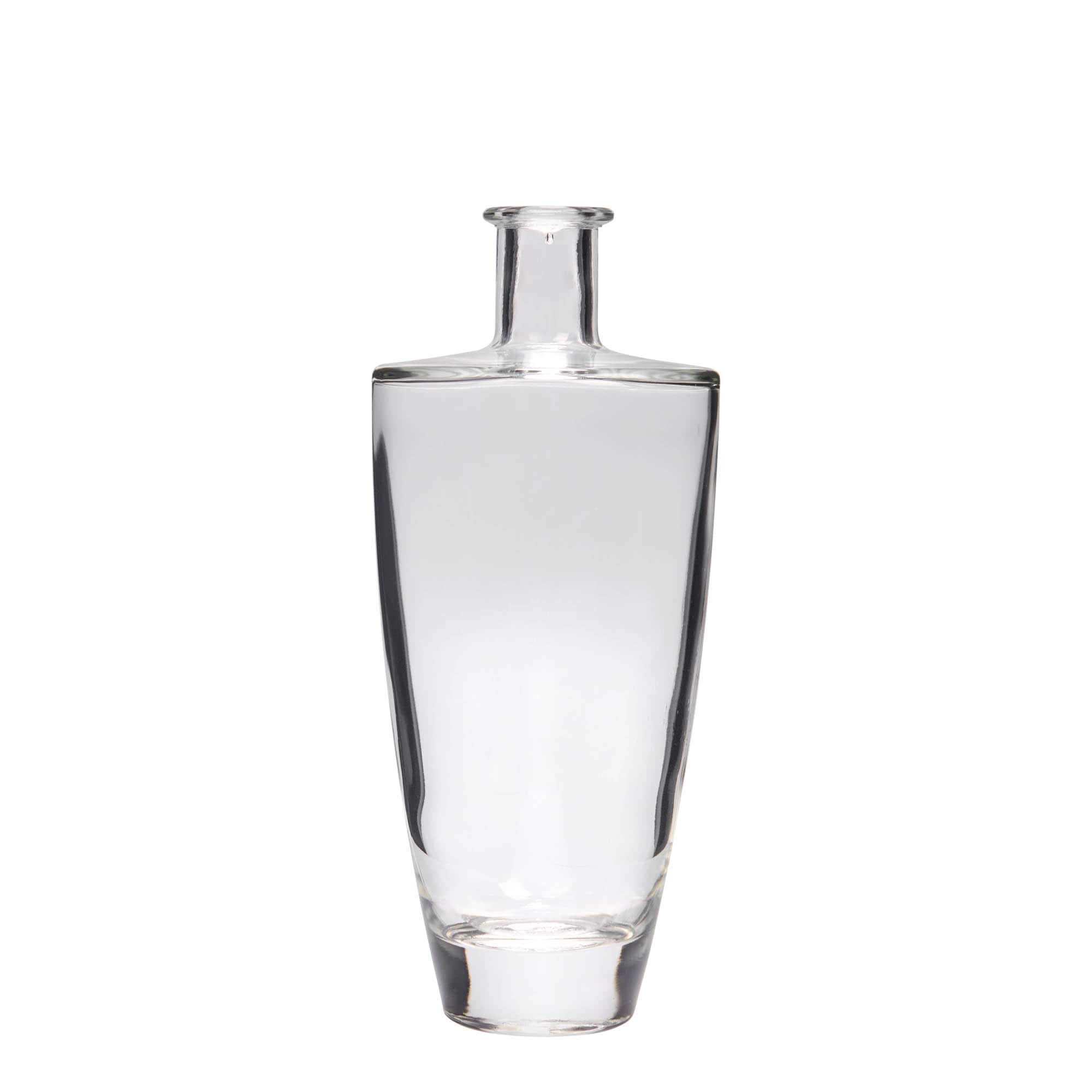 Glazen fles 'Vanessa', 500 ml, ovaal, monding: kurk