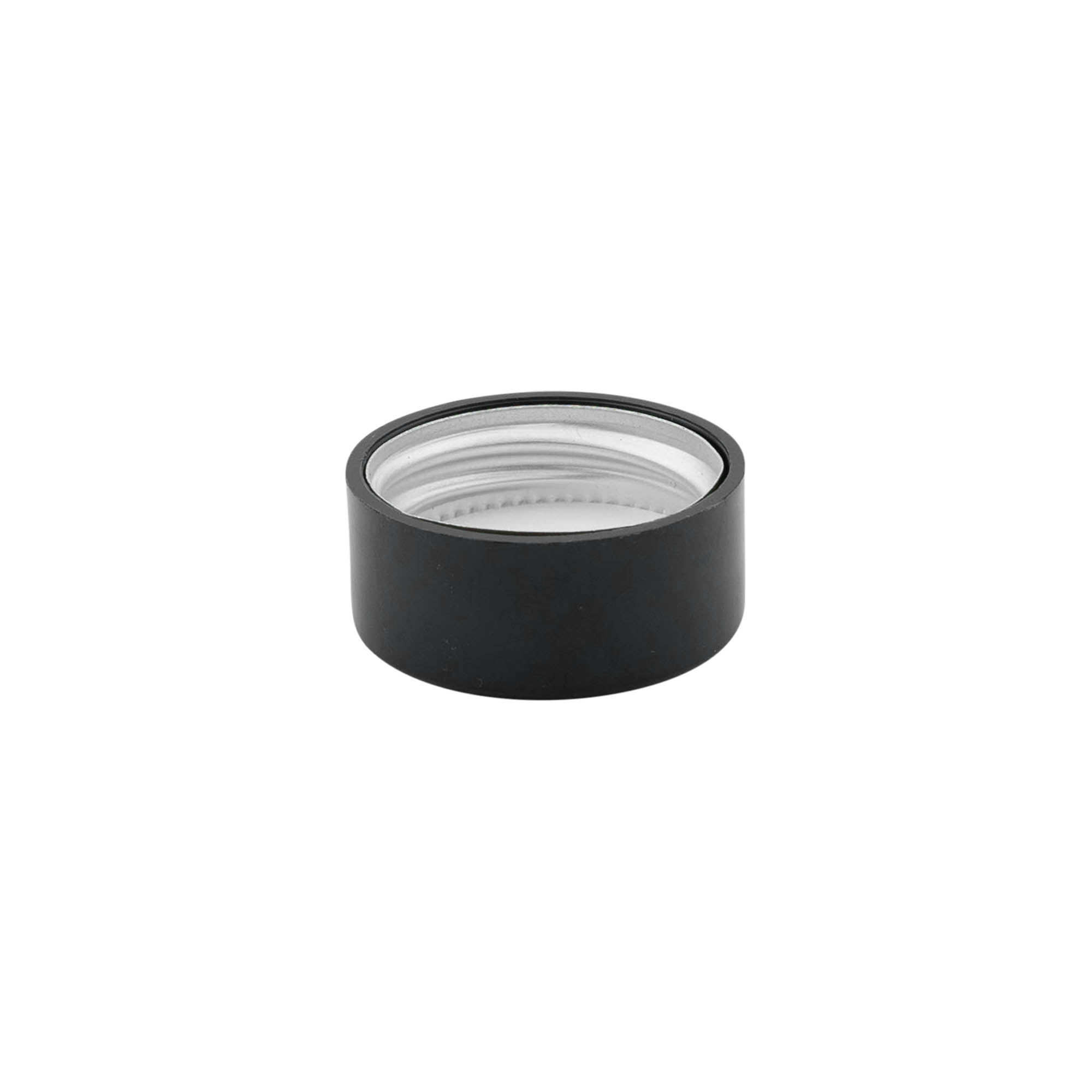 Schroefsluiting, ABS-kunststof, zwart, voor monding: GPI 28/400