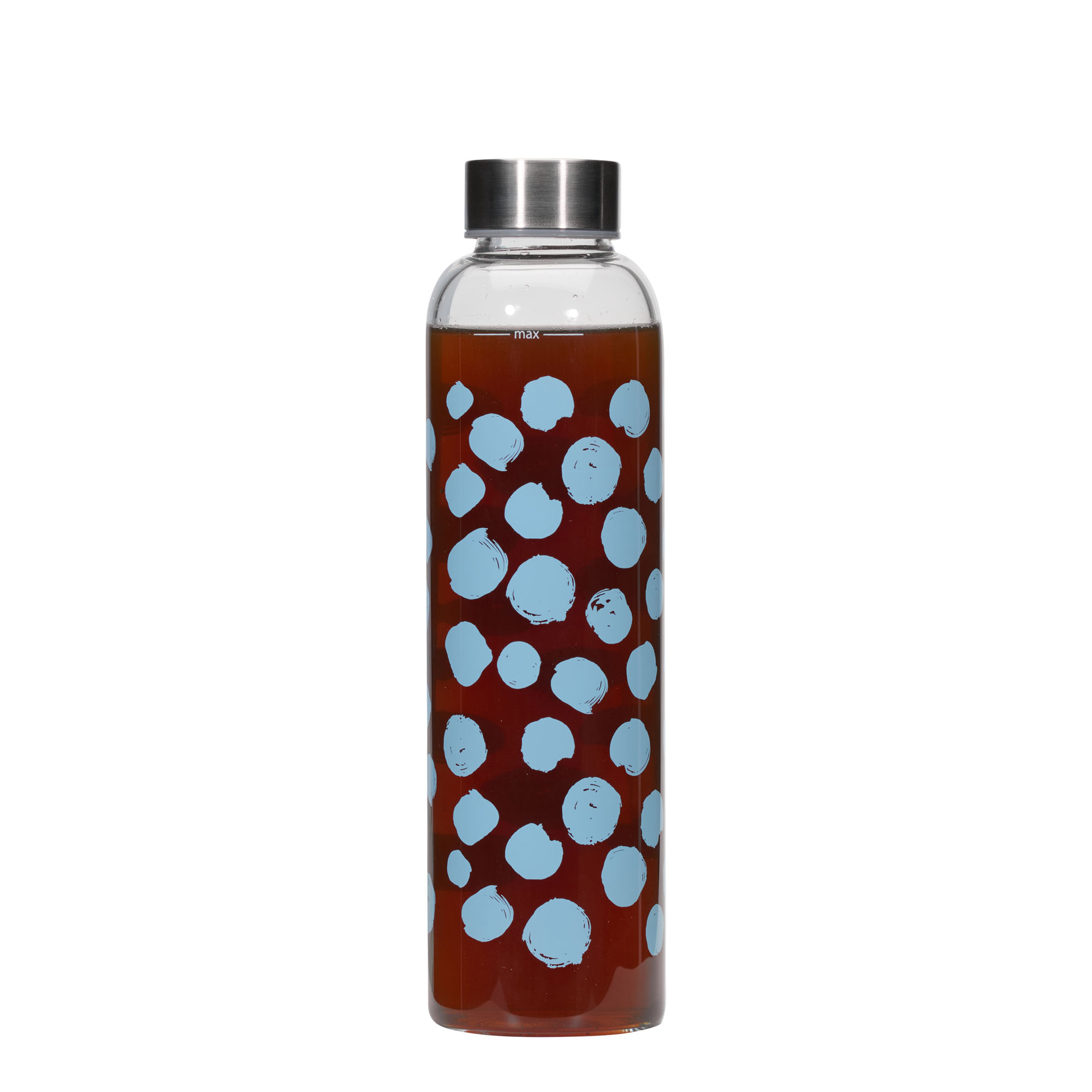 Drinkfles 'Perseus', 500 ml, motief: Blauwe stippen, monding: schroefsluiting