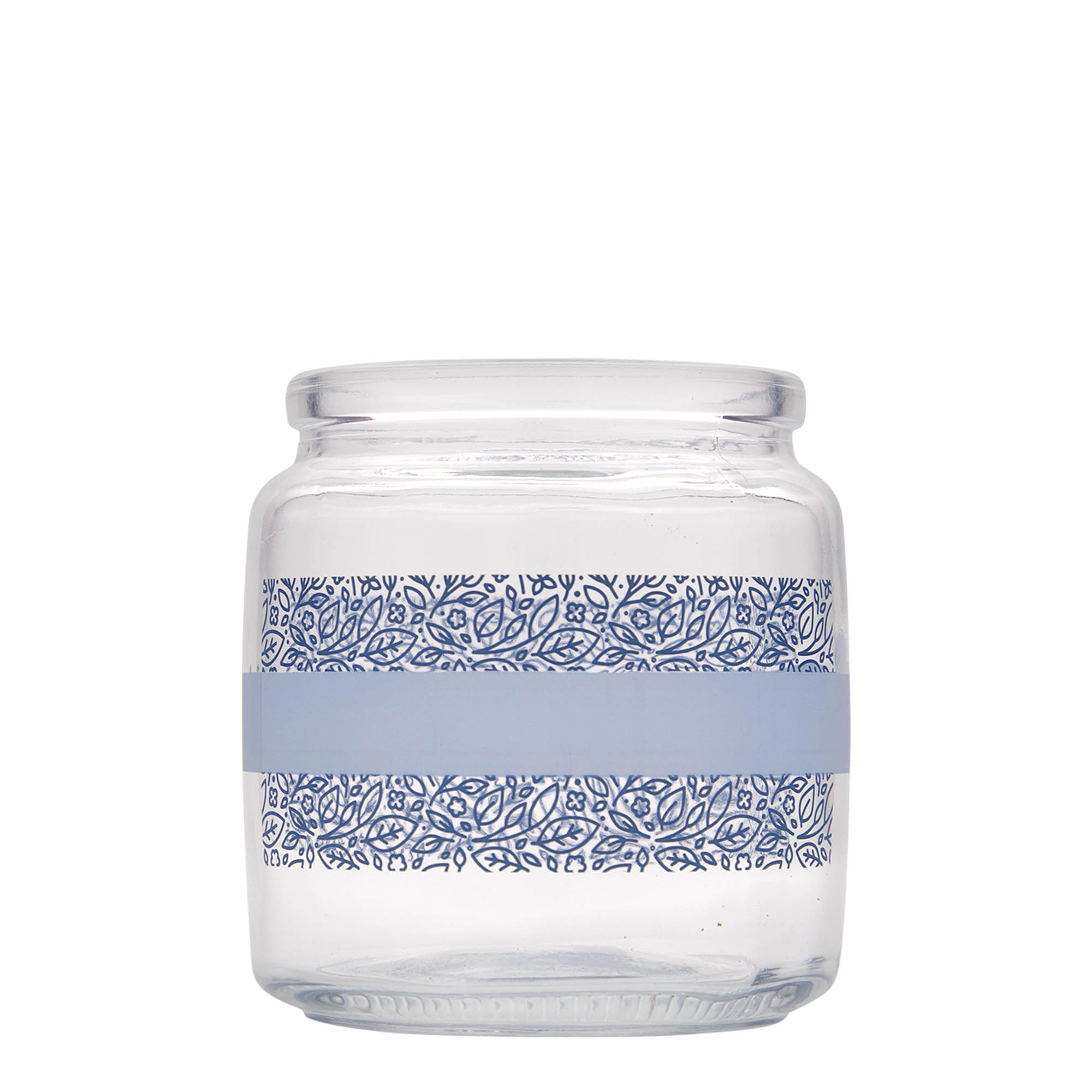 Bocal avec bouchon liège 750 ml 'Giara', motif : naturalmente blu, bouchage: bouchon Bocal avec bouchon liège 750 ml 'Giara', motif : naturalmente blu, bouchage: bouchon