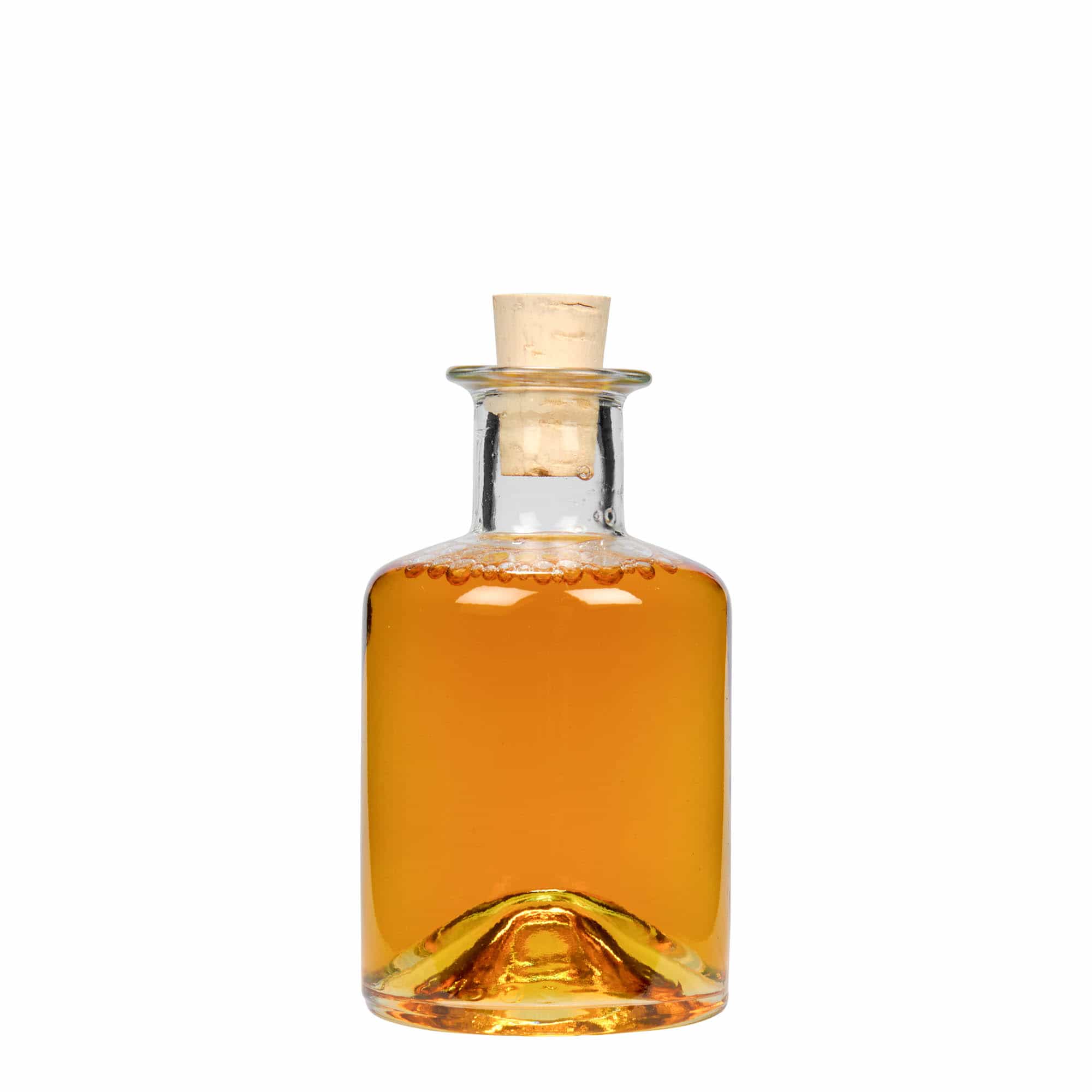Glazen fles Apotheker, 200 ml, monding: kurk