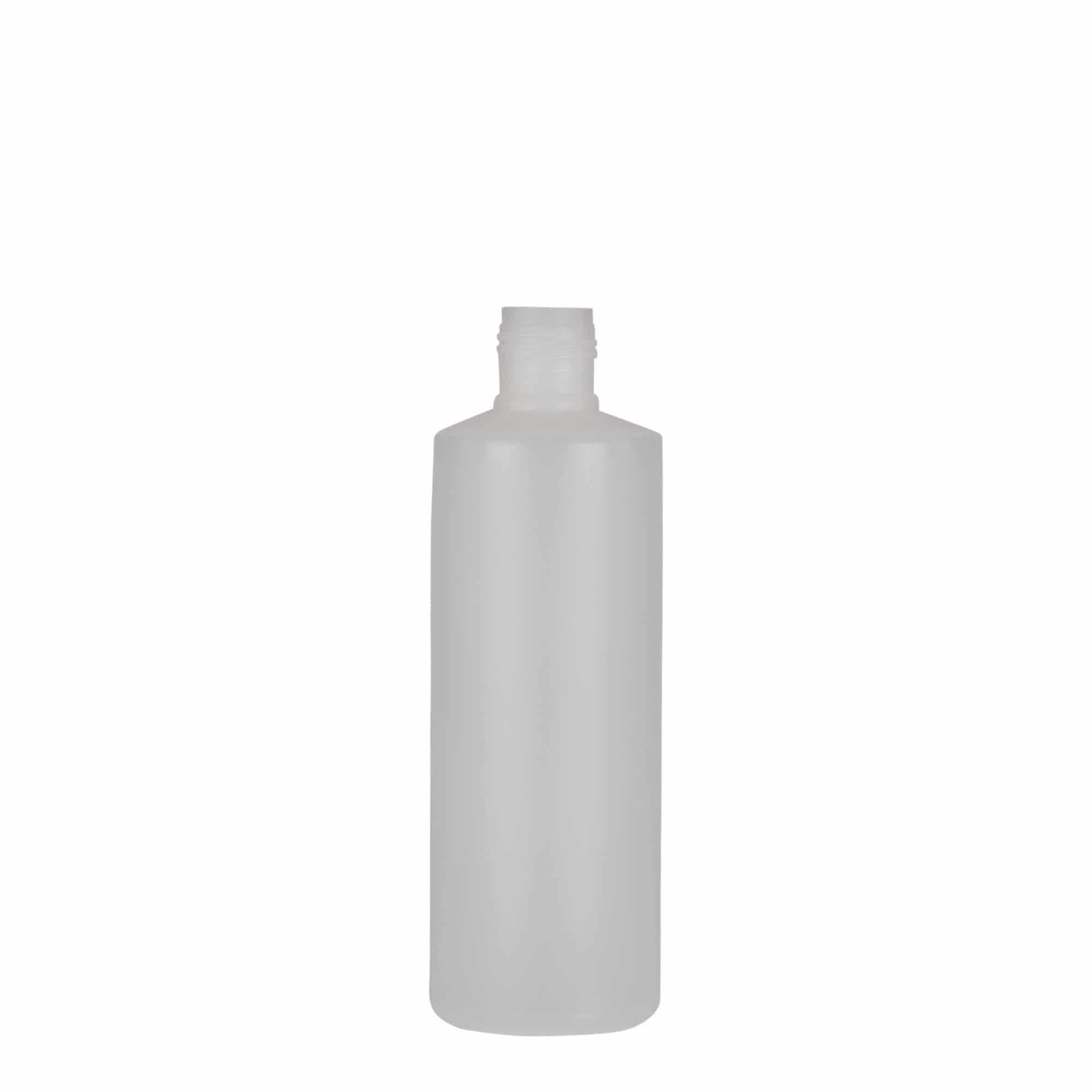 Ronde fles, 200 ml, PE-kunststof, naturel, monding: schroefsluiting Ronde fles, 200 ml, PE-kunststof, naturel, monding: schroefsluiting