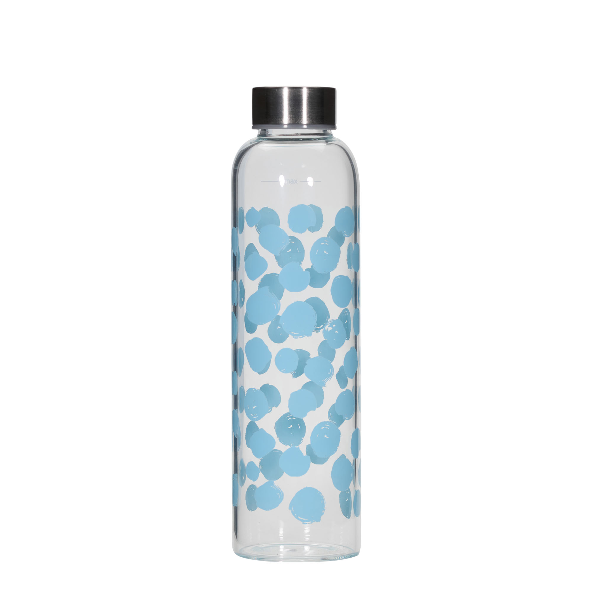 Drinkfles 'Perseus', 500 ml, motief: Blauwe stippen, monding: schroefsluiting