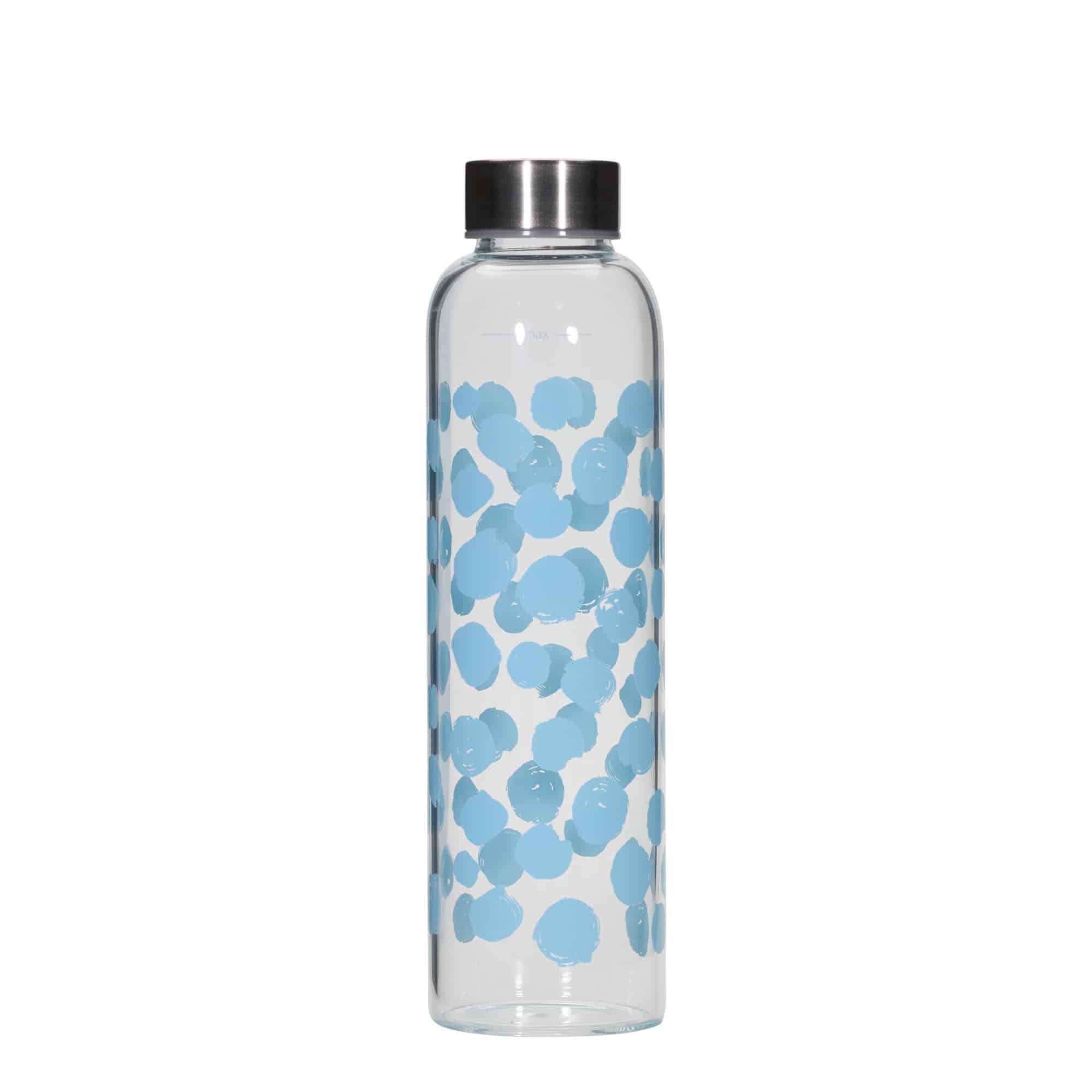 Gourde 500 ml 'Perseus', motif : points bleus, bouchage: Bougage à vis